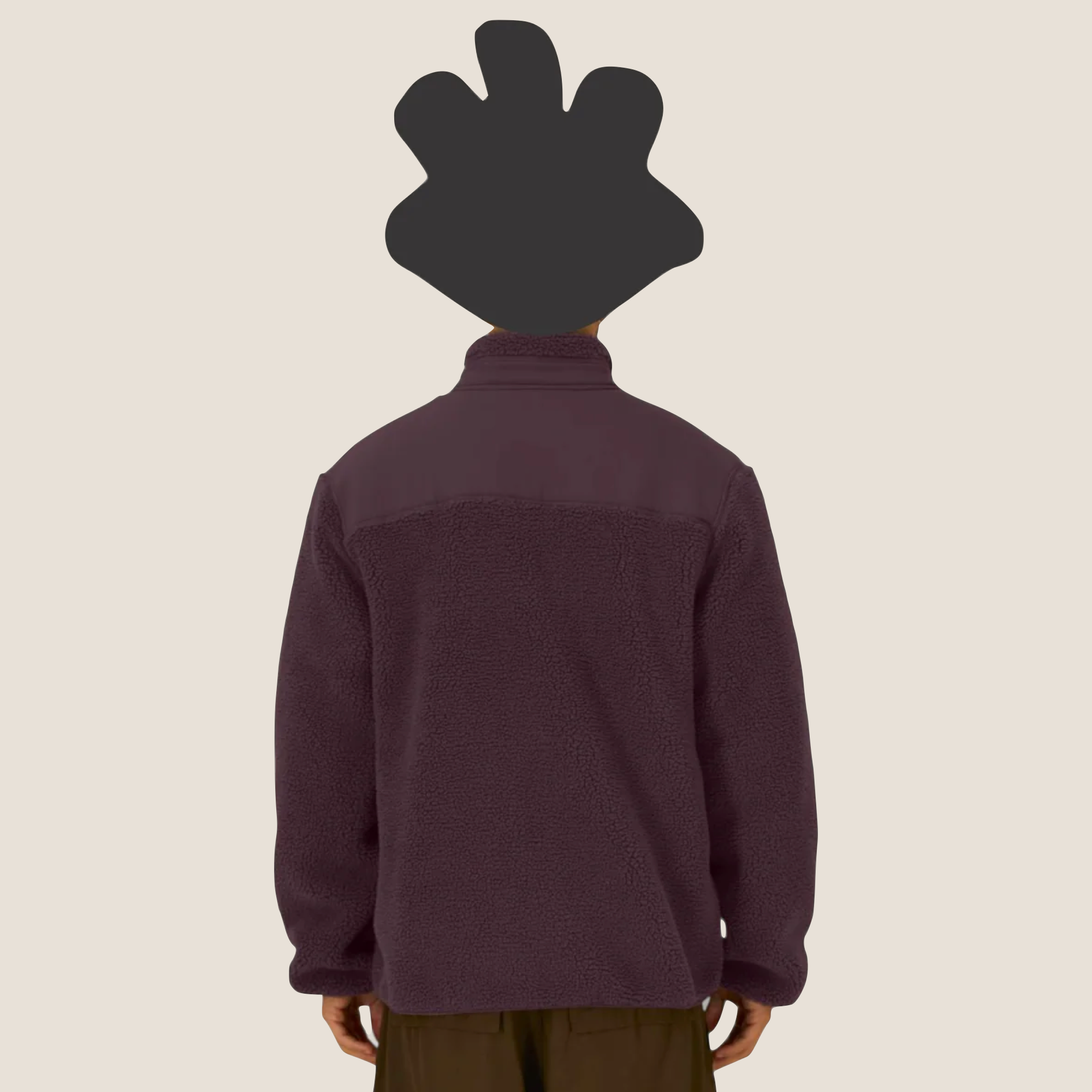 THE POP-SEE FLEECE JACKET // eggplant brown
