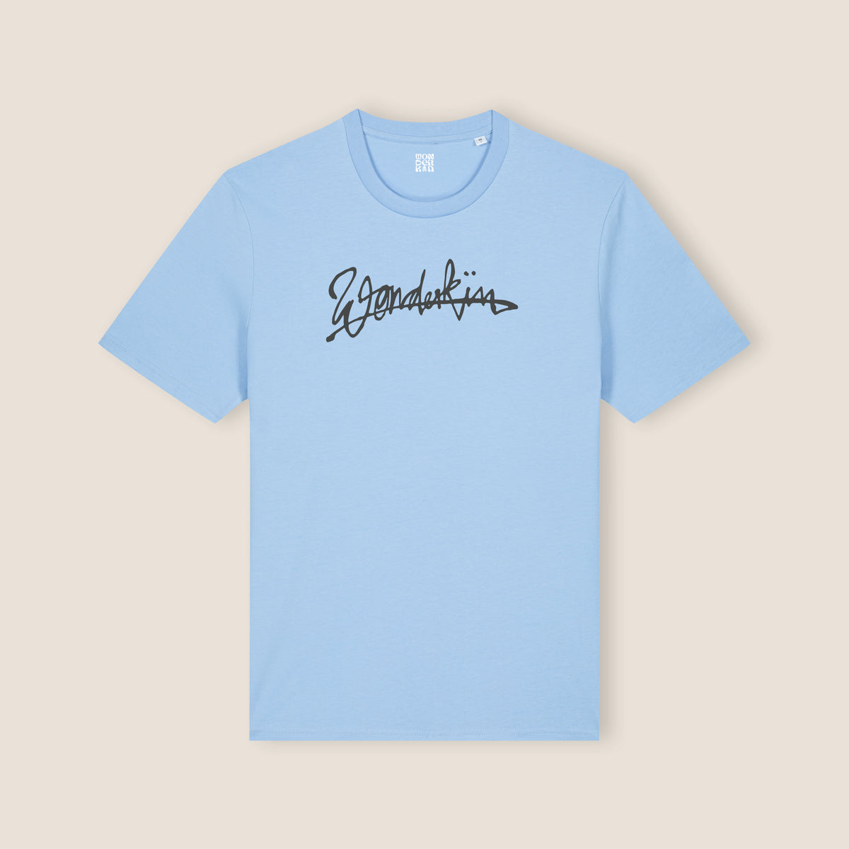 THE POP SIGNATURE TEE 180 // light blue & anthracite