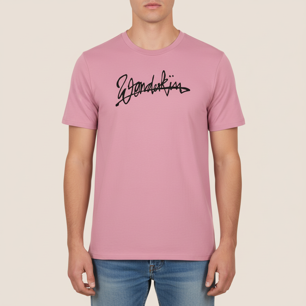 THE POP SIGNATURE TEE 180 // lilac dream & black