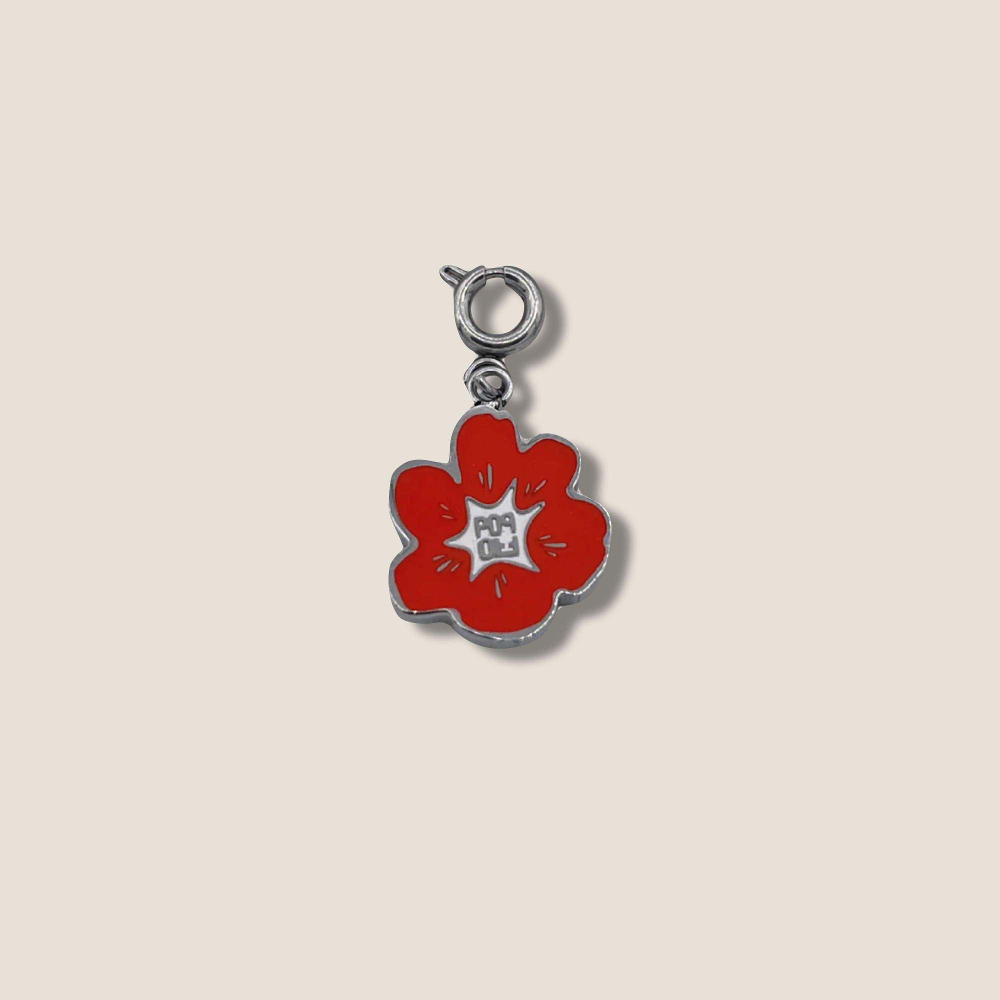THE POP BLOOM // Steel & Red Enamel