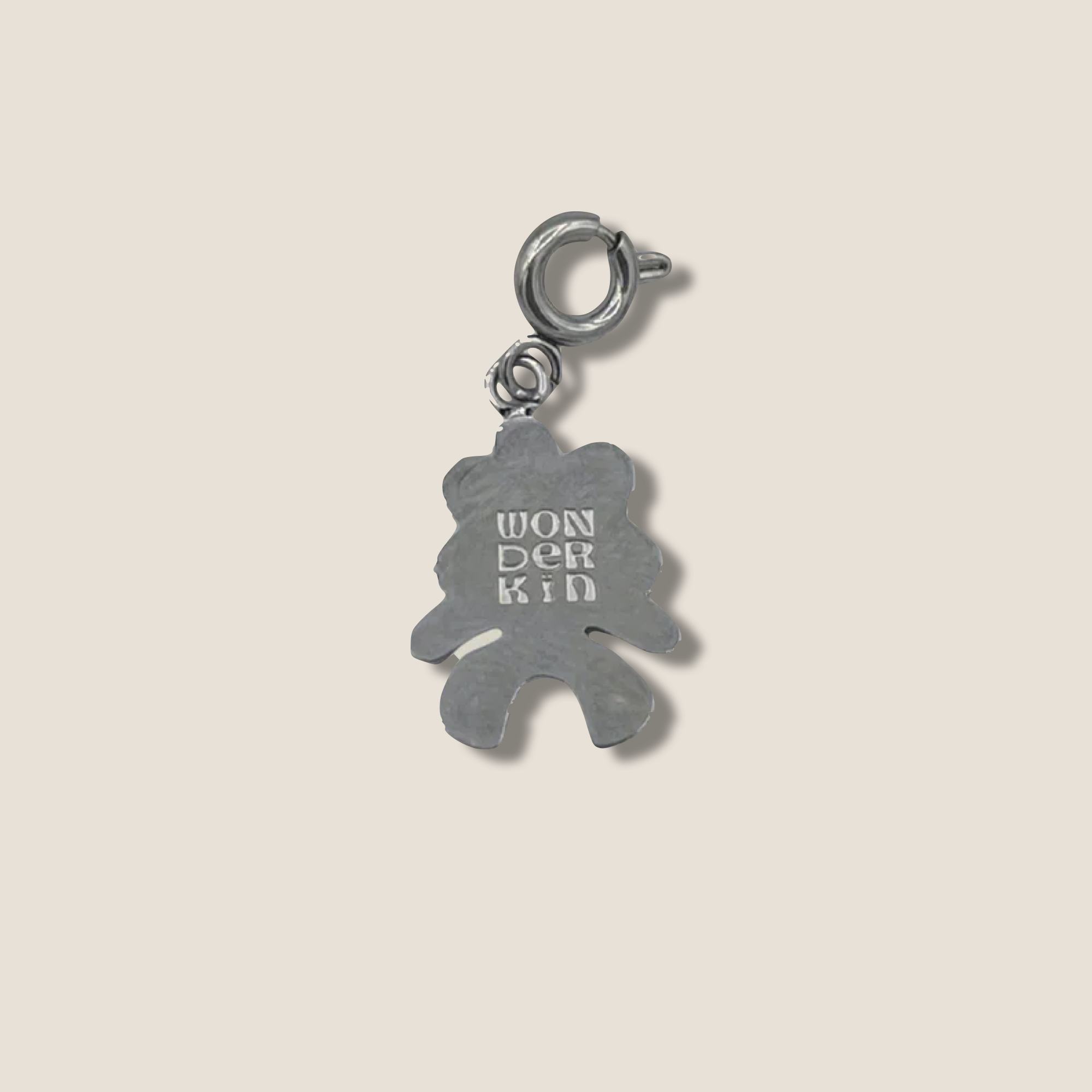 THE POPKIN CHARM // Stainless Steel Black Enamel