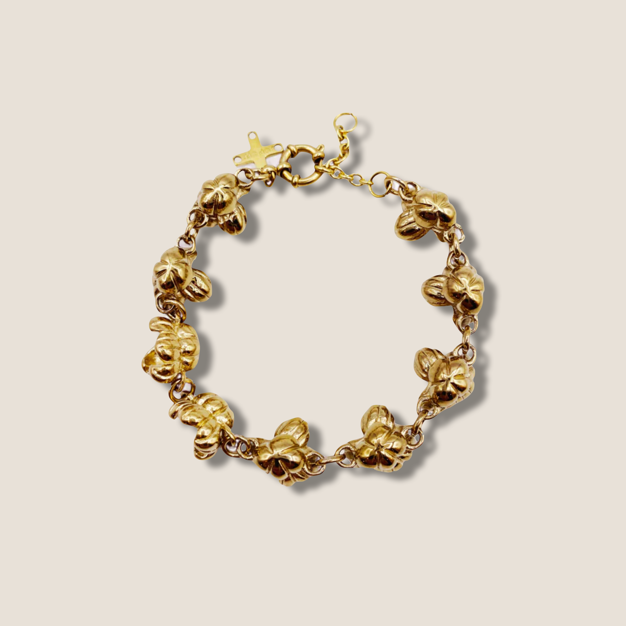 THE POPCORN KIN BRACELET / gold