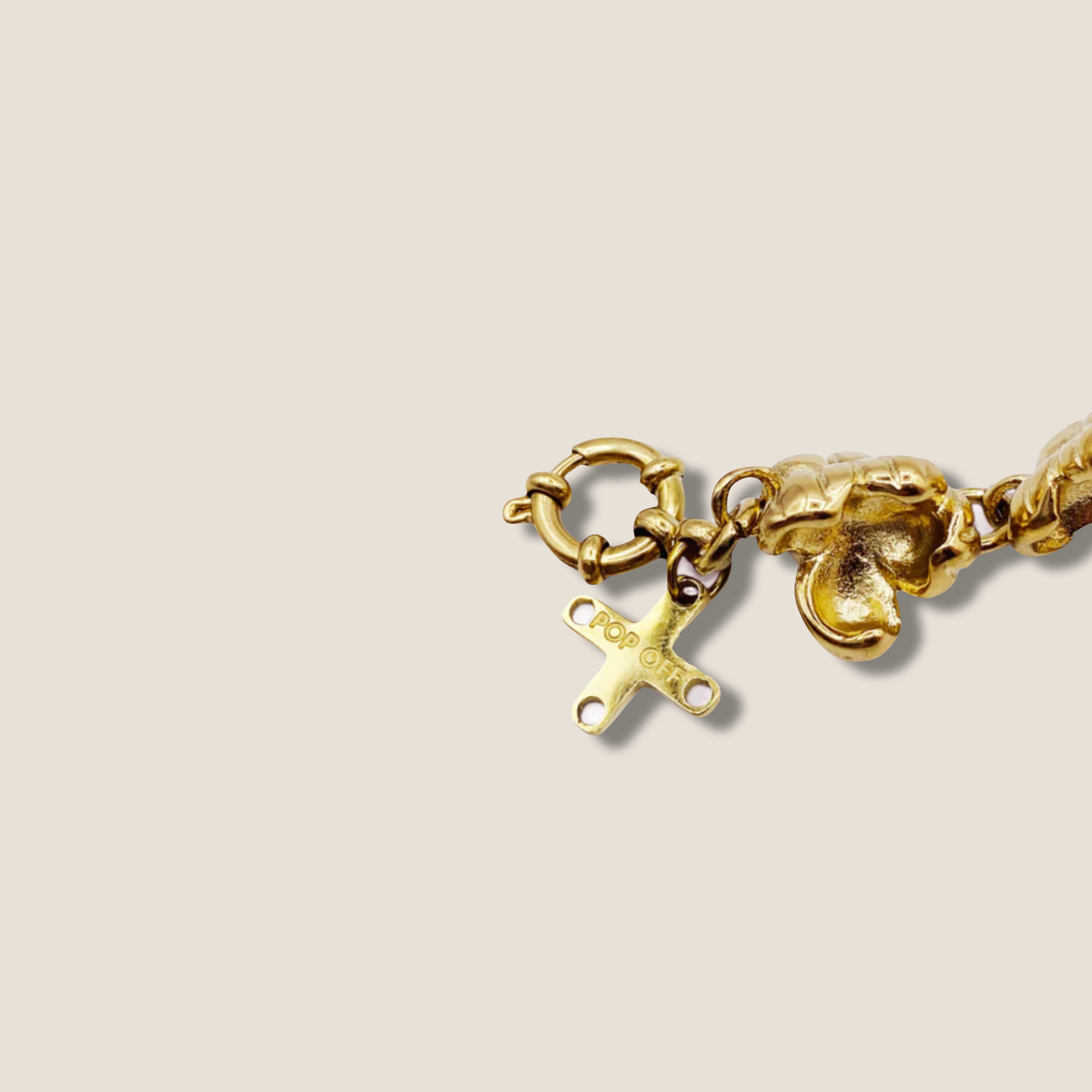 THE POPCORN KIN BRACELET / gold