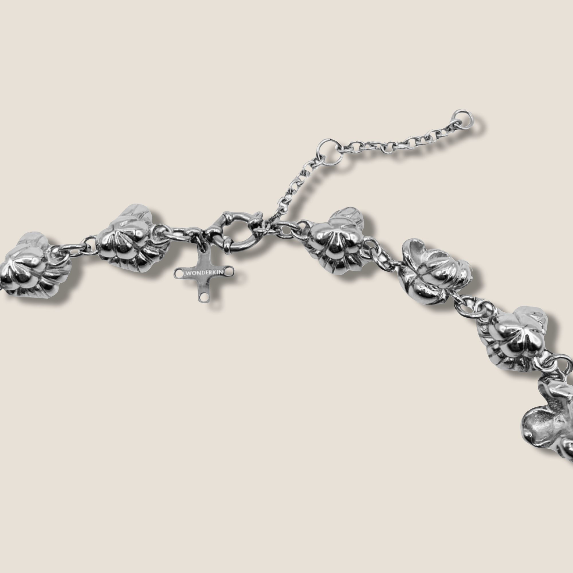 THE POPCORN KIN NECKLACE / steel
