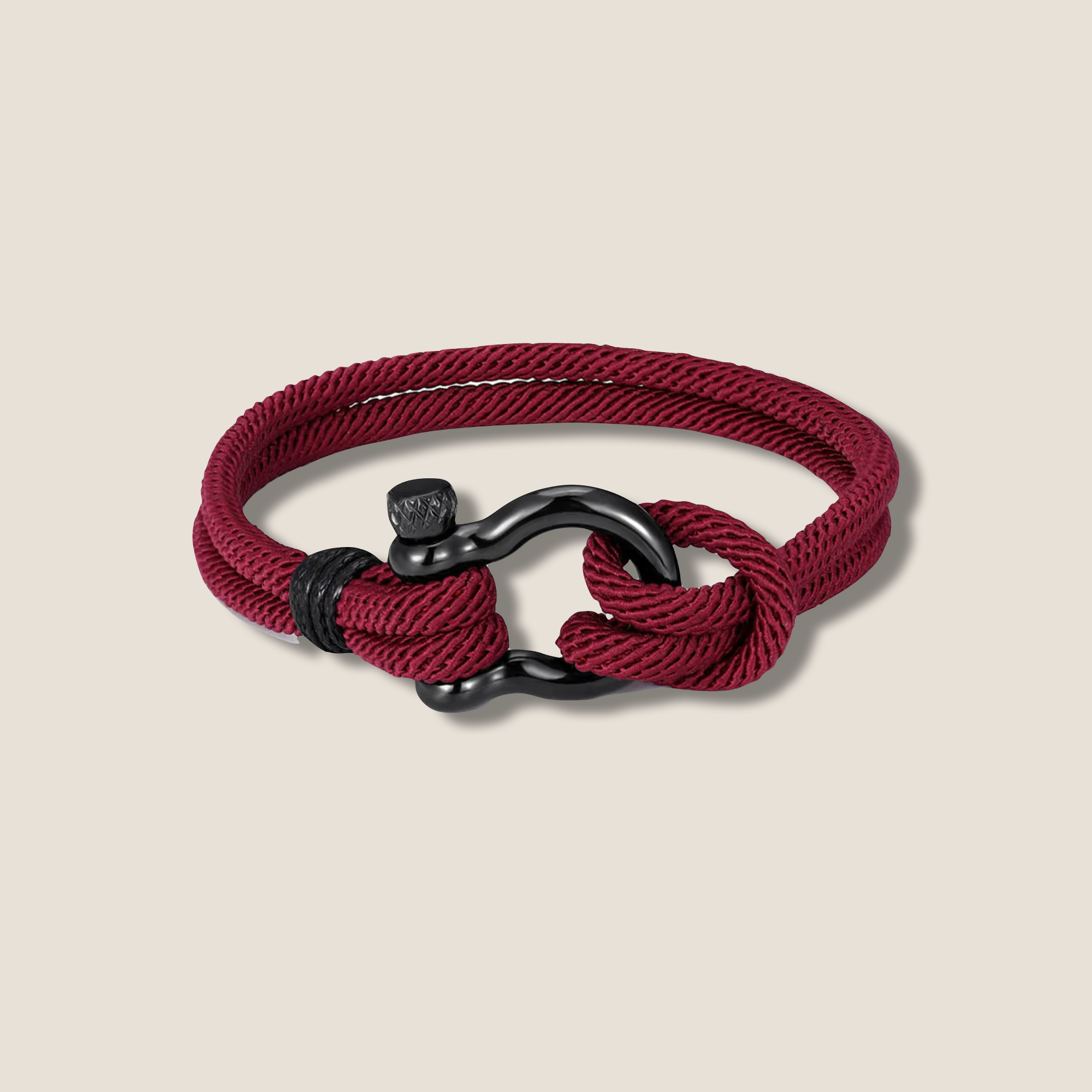 THE POP BLACK D BRACELET // dark wine