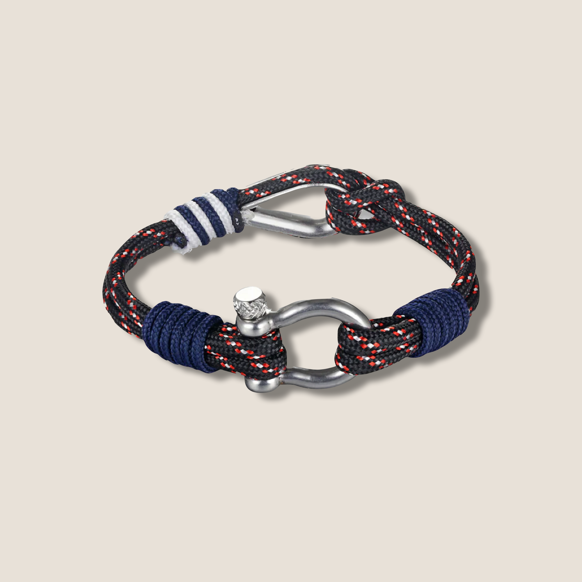THE POP DOUBLE HOOK BRACELET // midnight red