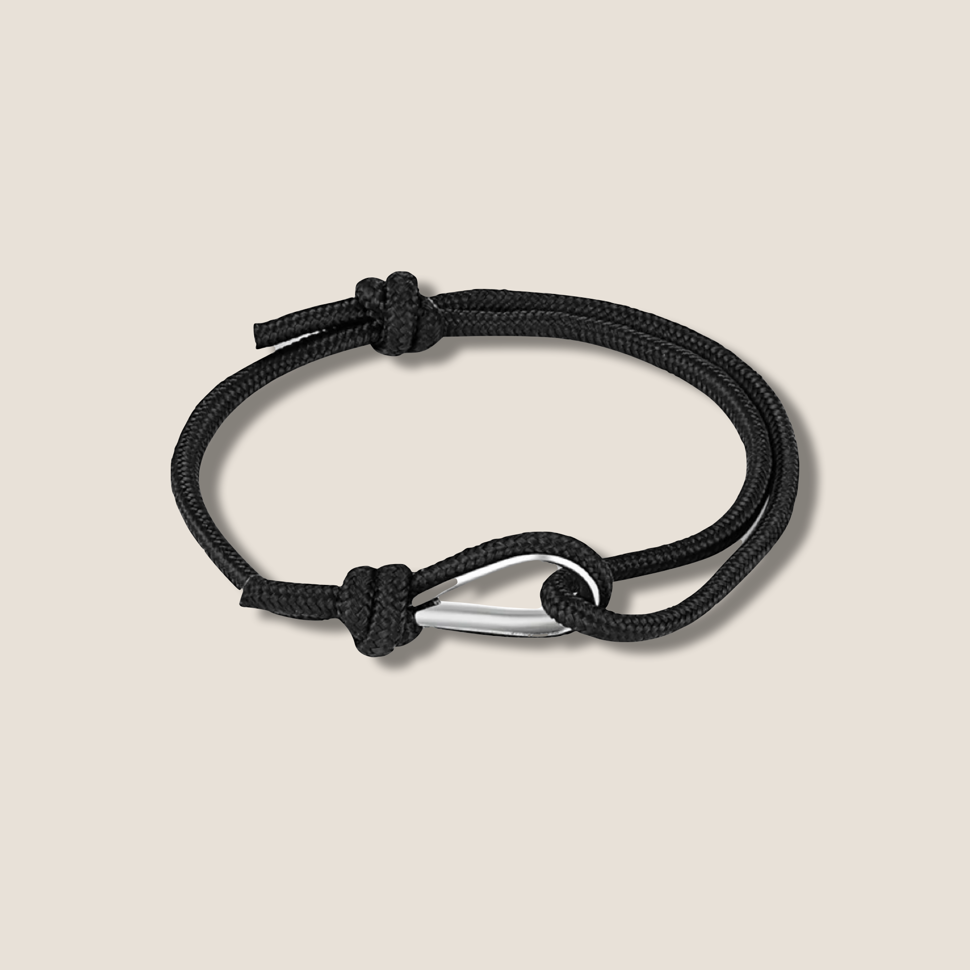 THE POP HOOK BRACELET // dark black
