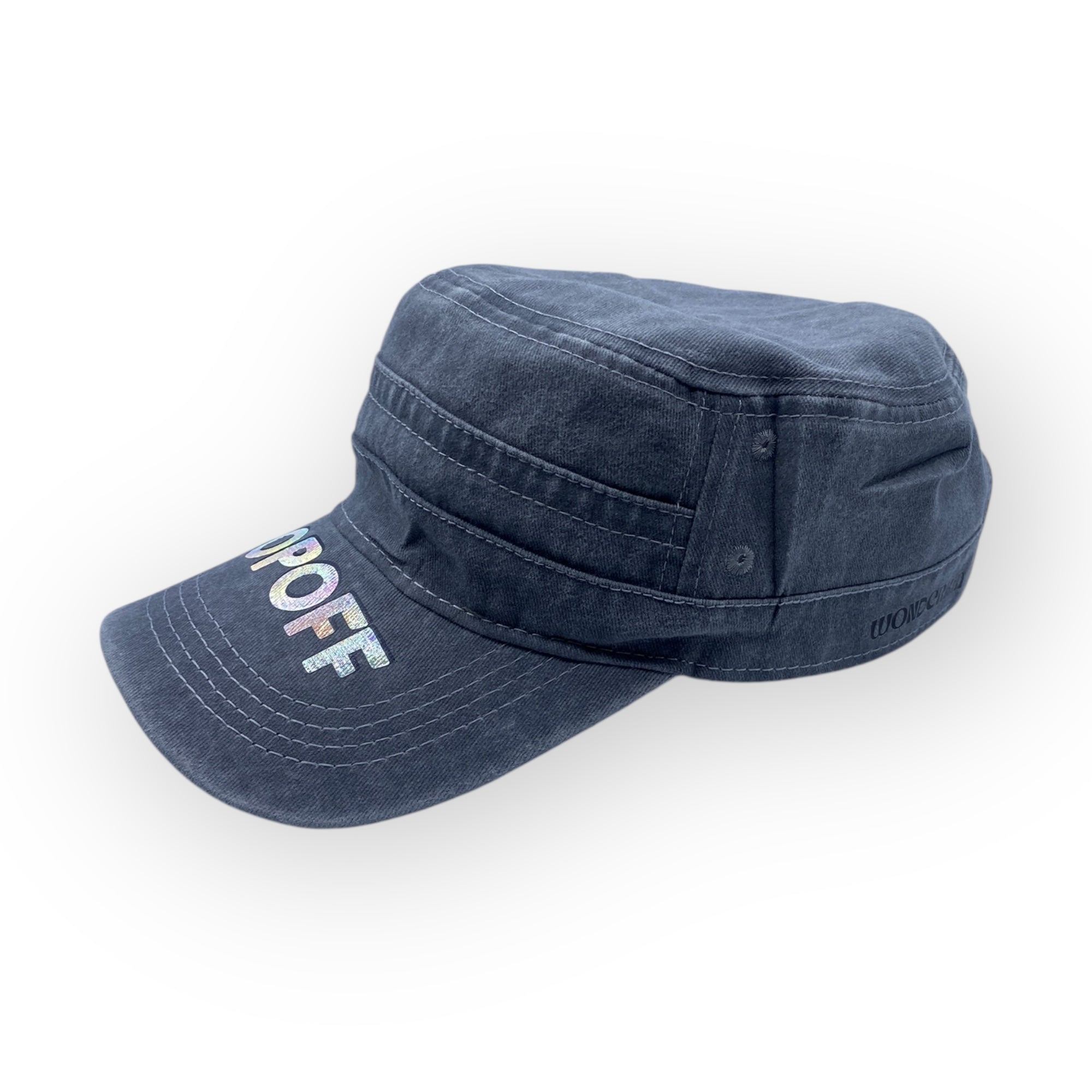 THE POP-OFF CADET CAP // Grey + Holo