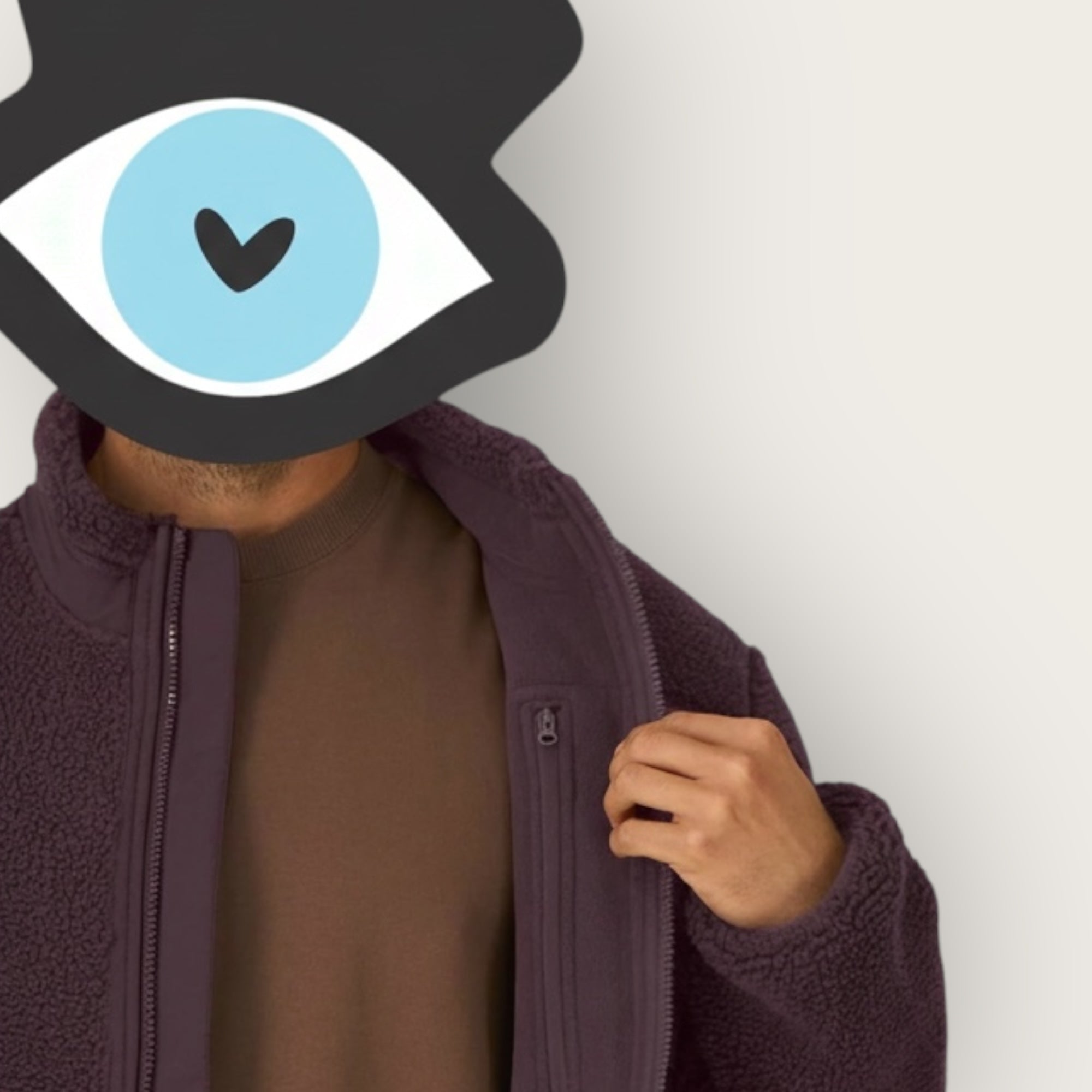 THE POP-SEE FLEECE JACKET // eggplant brown