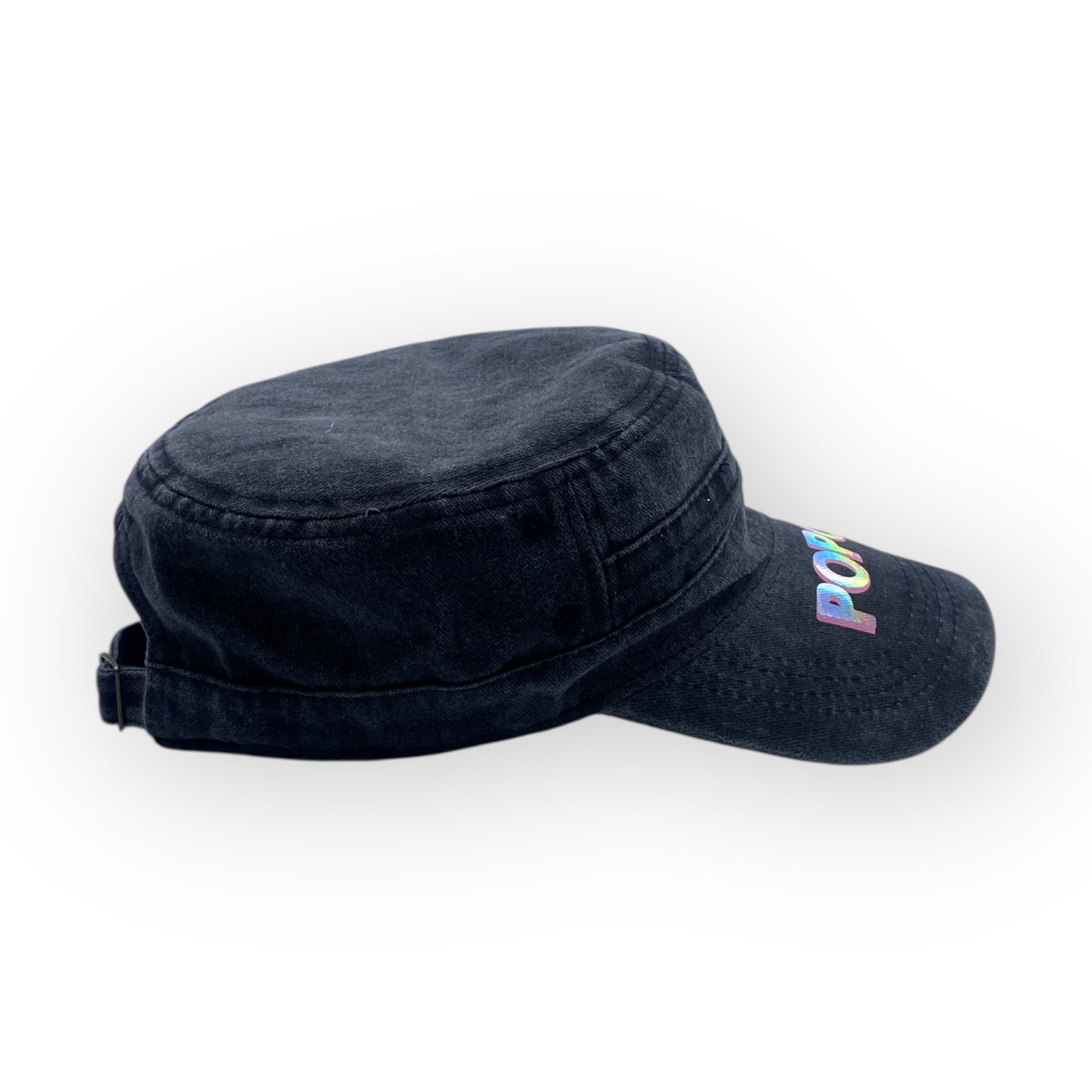 THE POP-OFF CADET CAP //Black + Holo