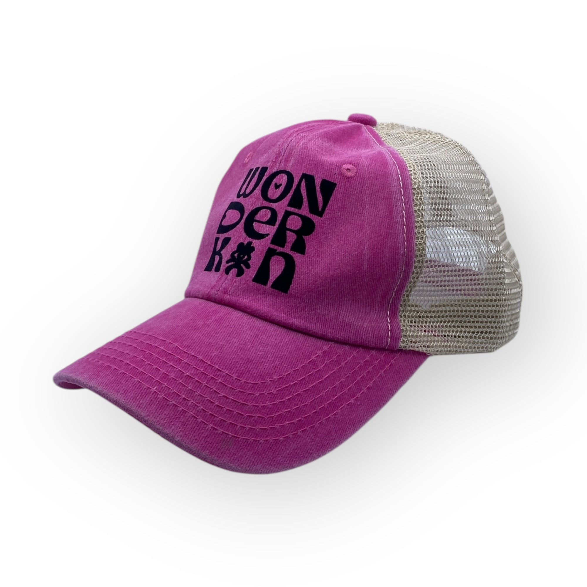 THE POP MESH BASEBALL CAP // Pink & Black