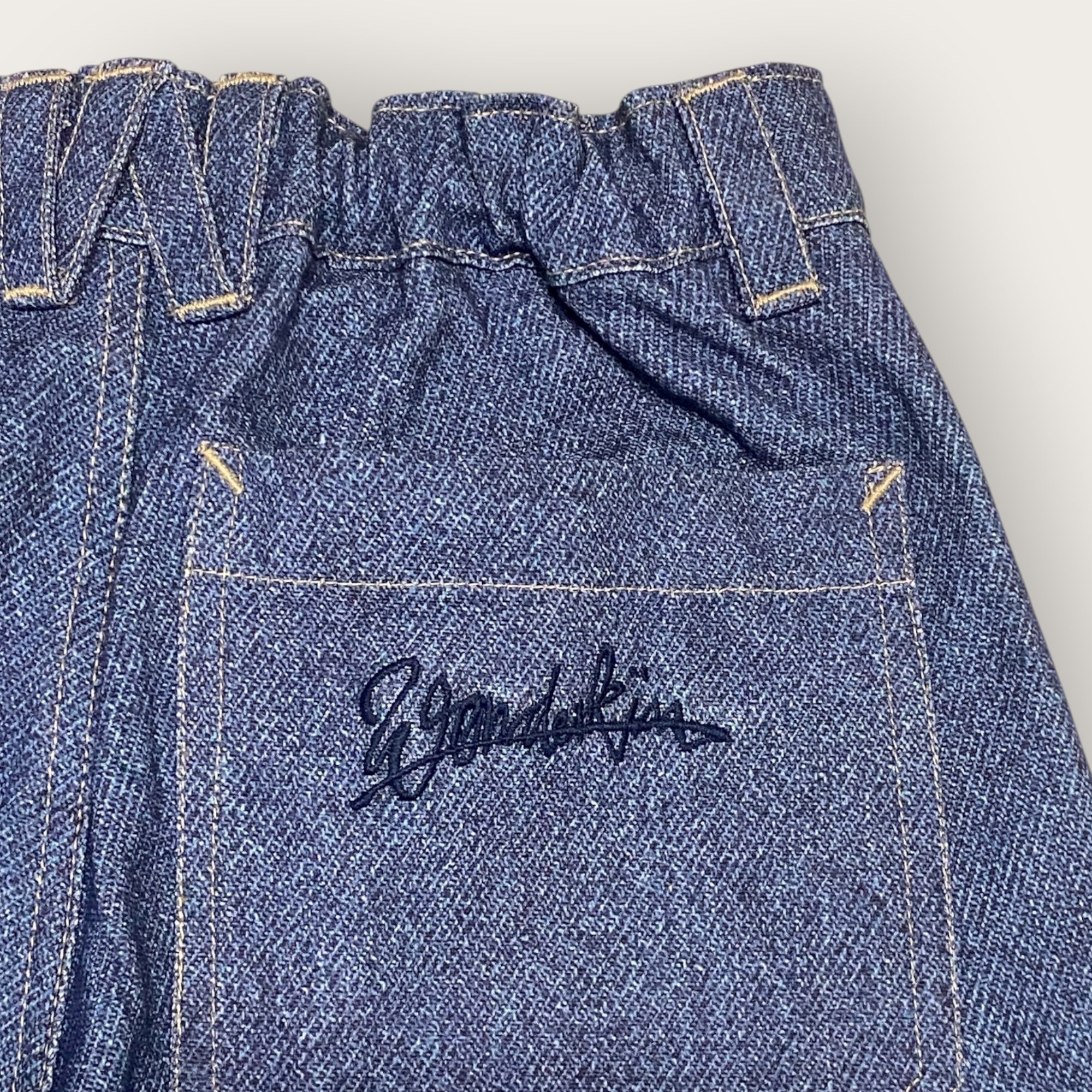 THE POP WORK PANT // Denim Print