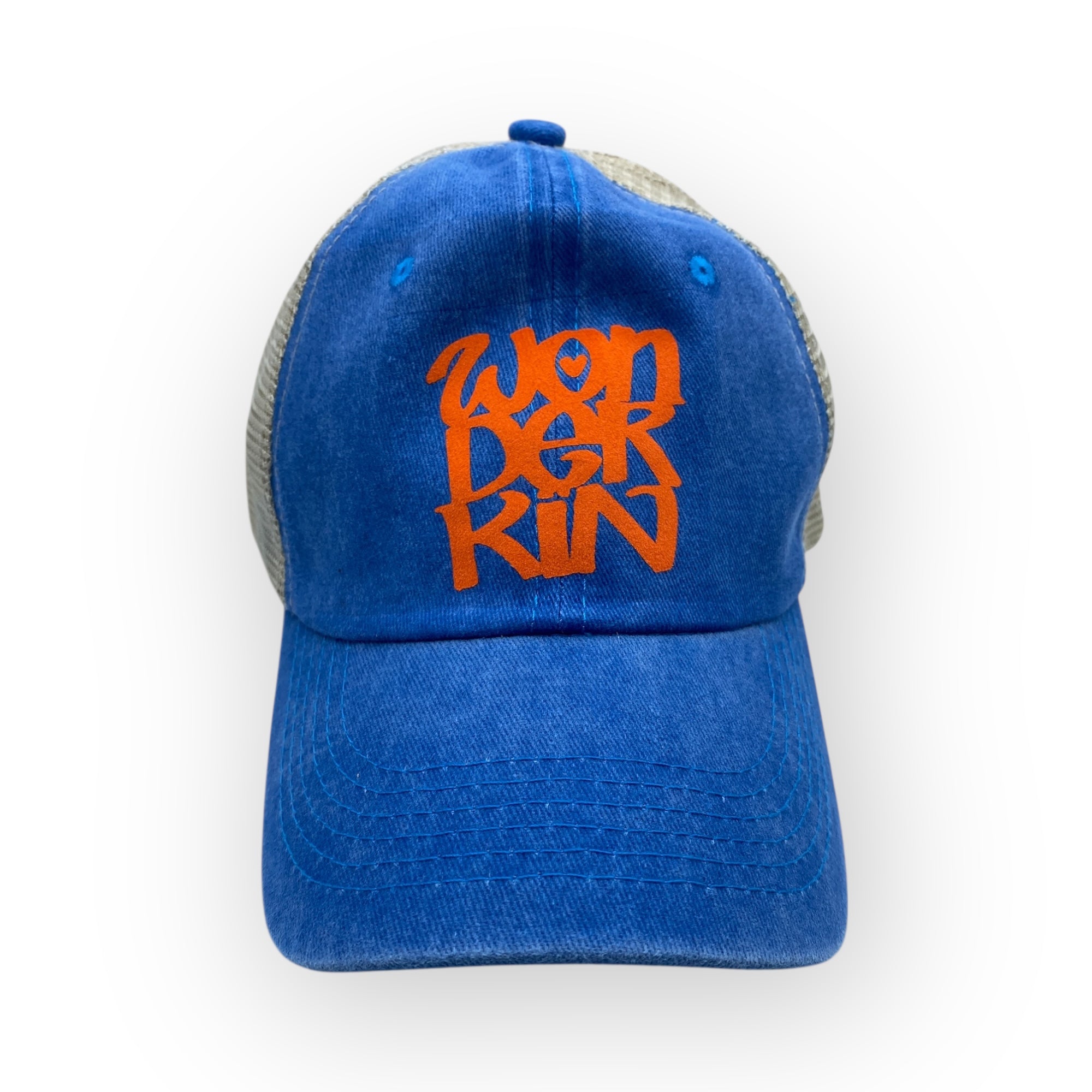 THE POP MESH BASEBALL CAP // Blue & Orange