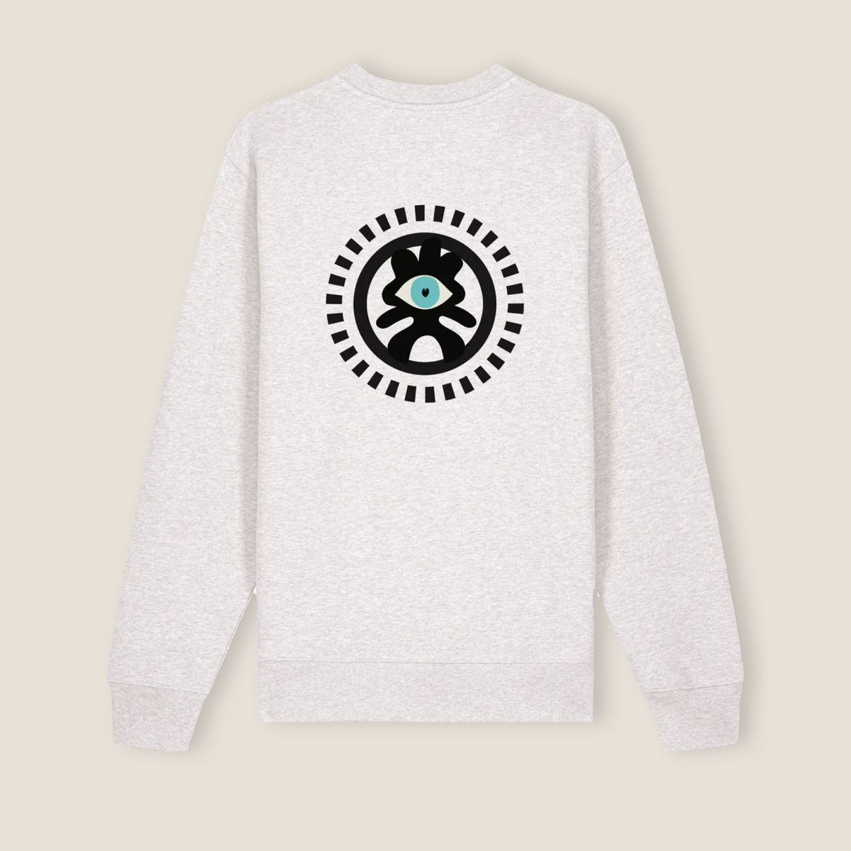 THE POP SWEATSHIRT 350 // cool heather grey & green