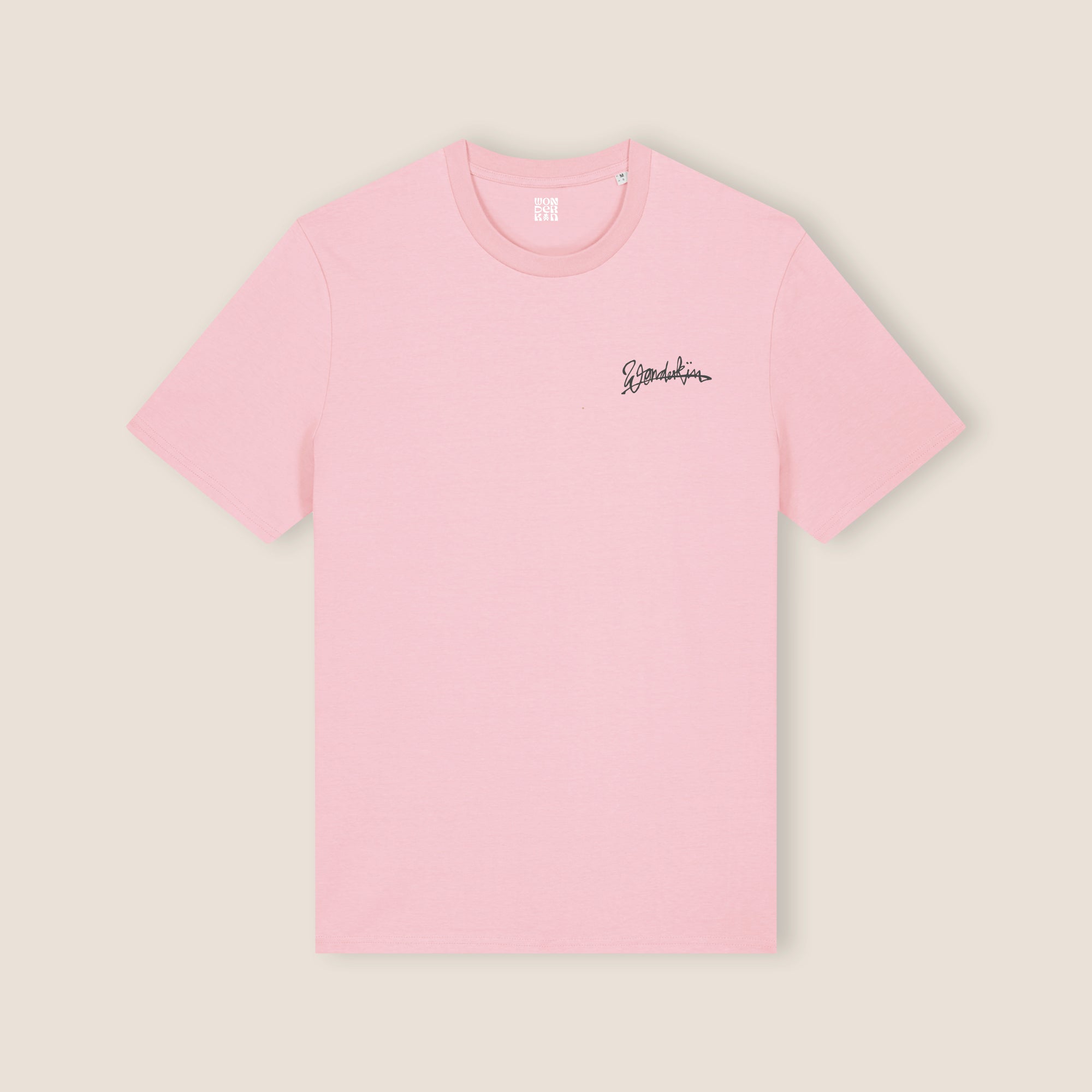 THE LOVER STATEMENT TEE 180 // cotton pink & faded black