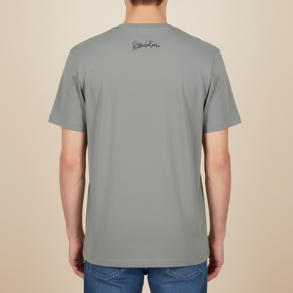 THE LOVER TEE 180 // misty grey & orange