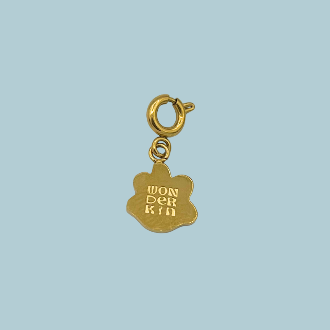 THE POPSEE CHARM // Goldplated & Black Enamel
