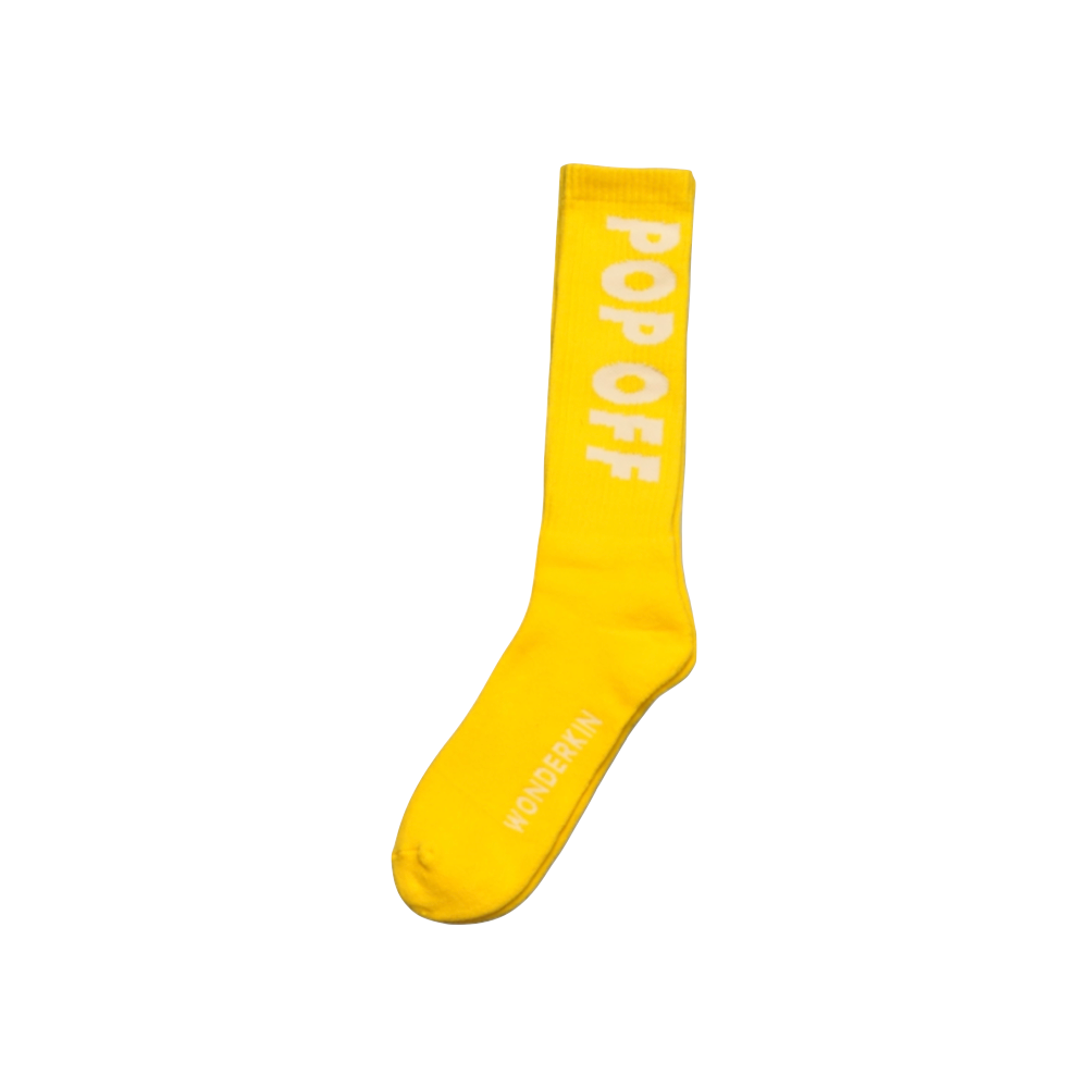 Off white socks yellow best sale