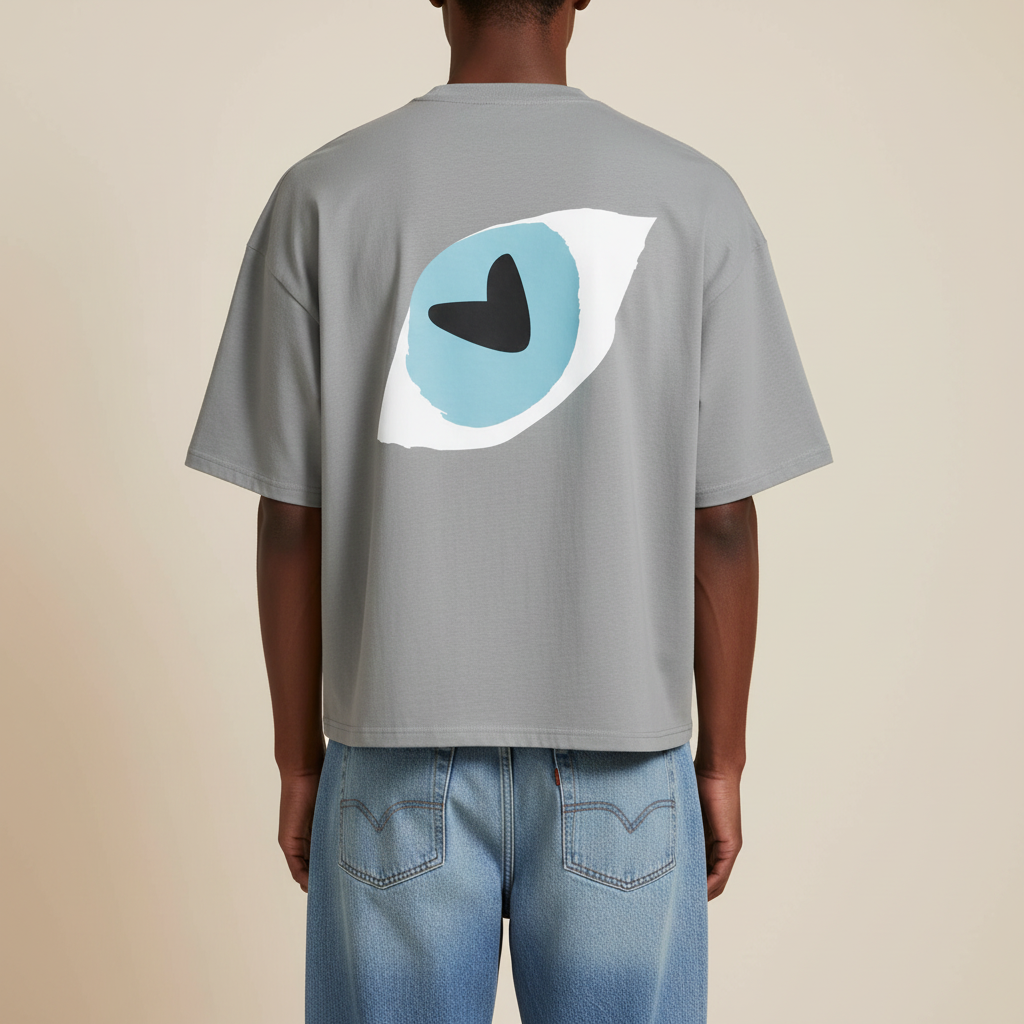 THE POPSEE EYE TEE 200 // misty grey & faded black