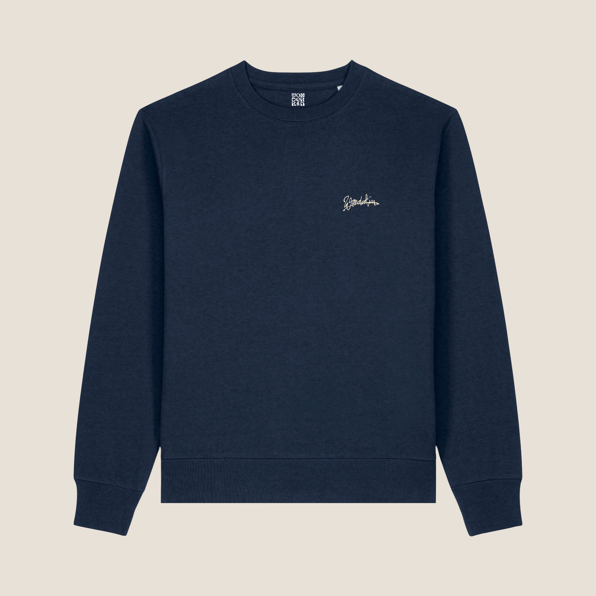 THE POP SIGNATURE SWEATSHIRT 350 // midnight blue & offwhite