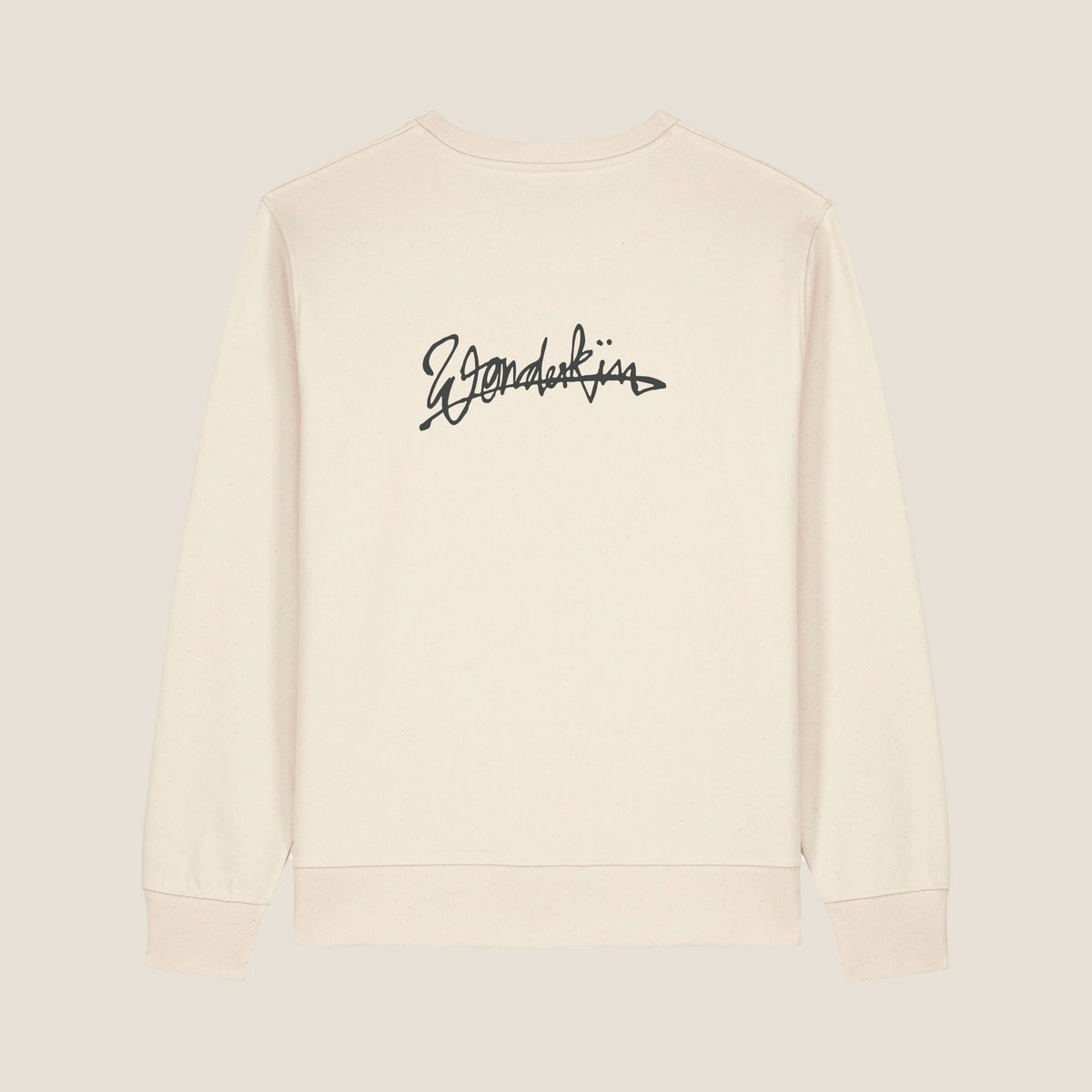 THE POP SIGNATURE SWEATSHIRT 350 // natural & dark grey