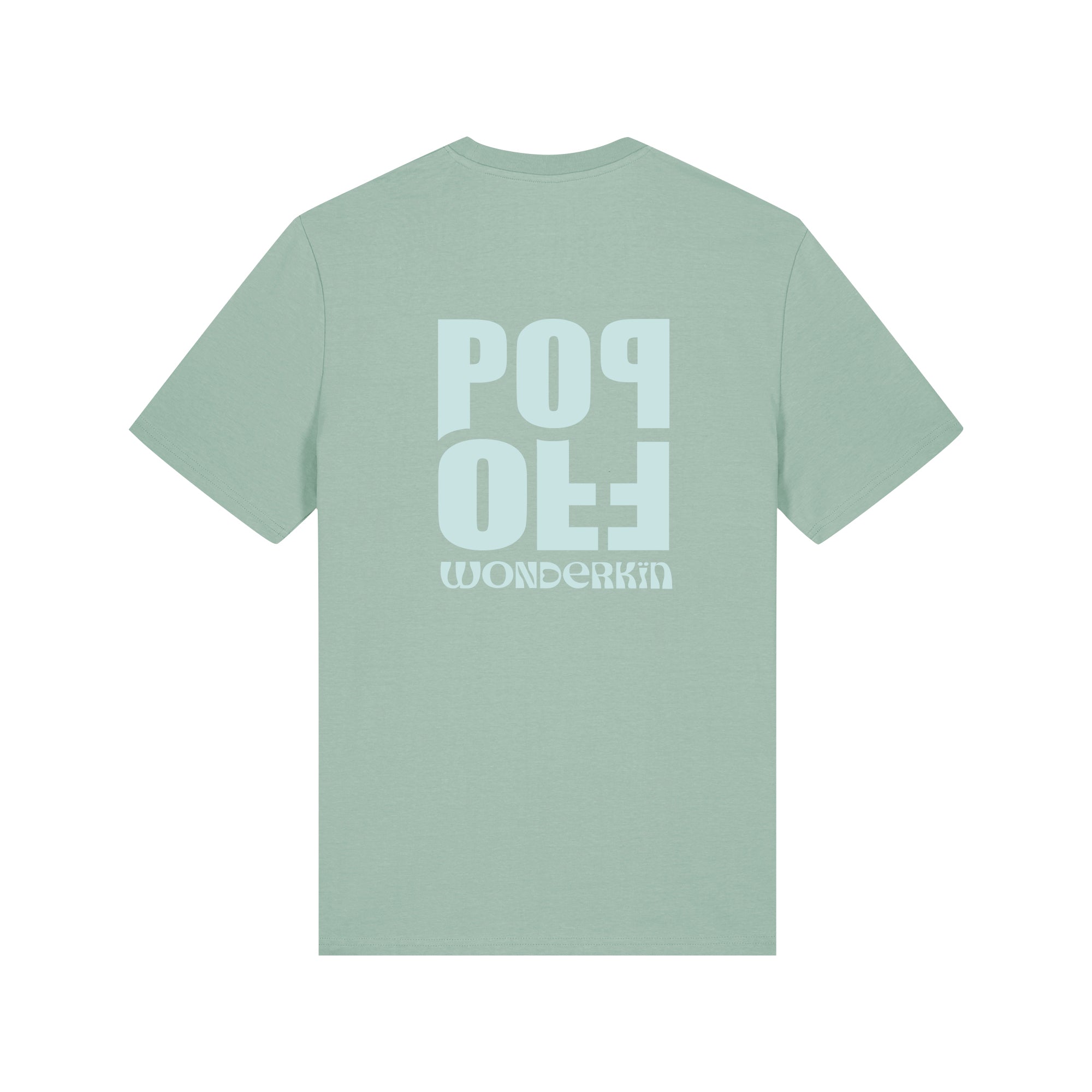 THE POP TEE 180  // aloe with light blue