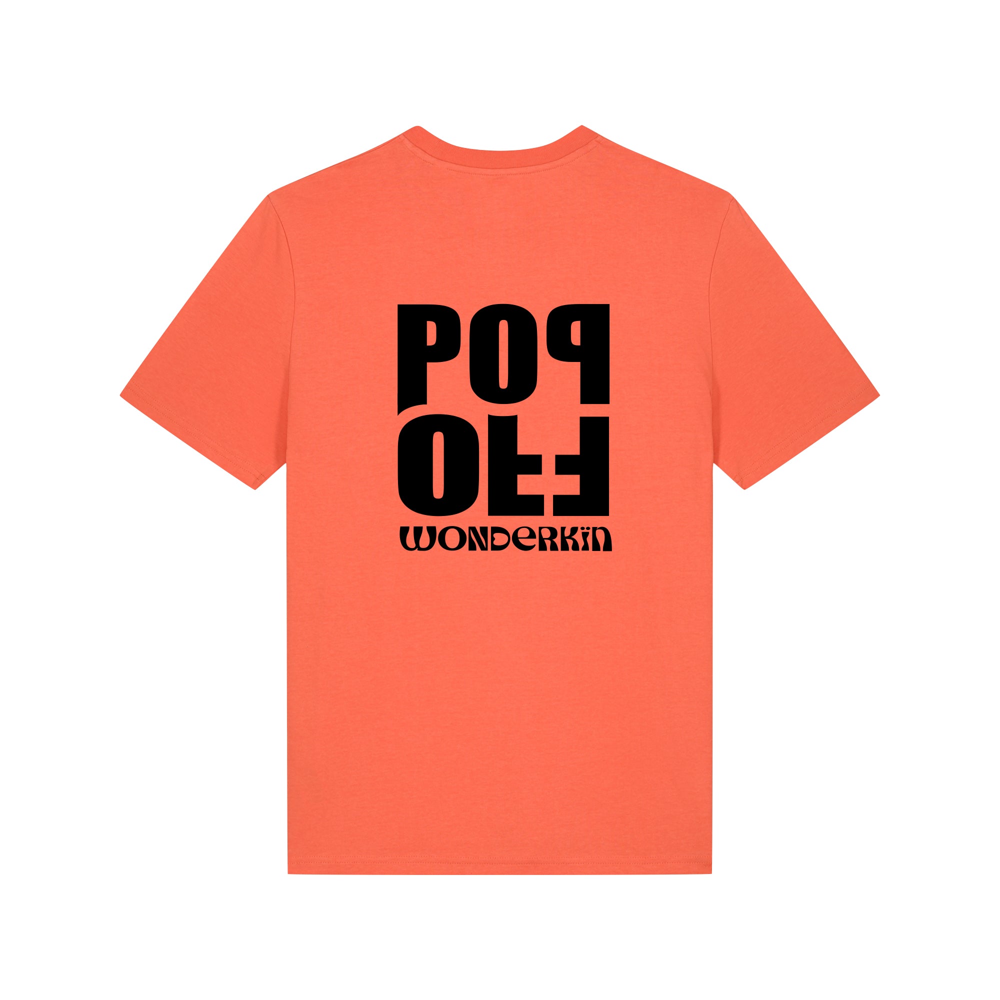 THE POP TEE 180  // orange with black