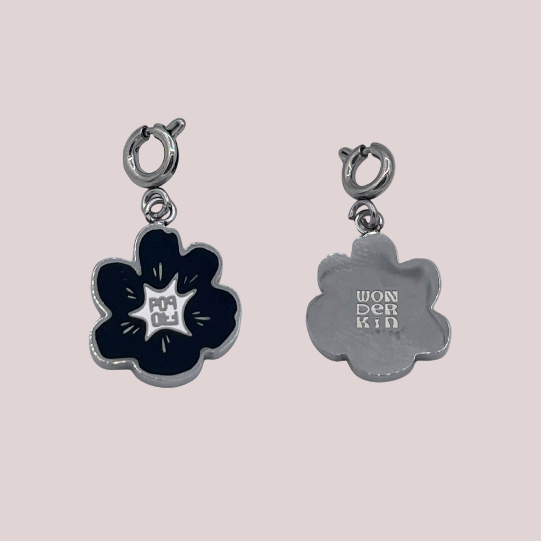 THE POP BLOOM // Steel & Black Enamel