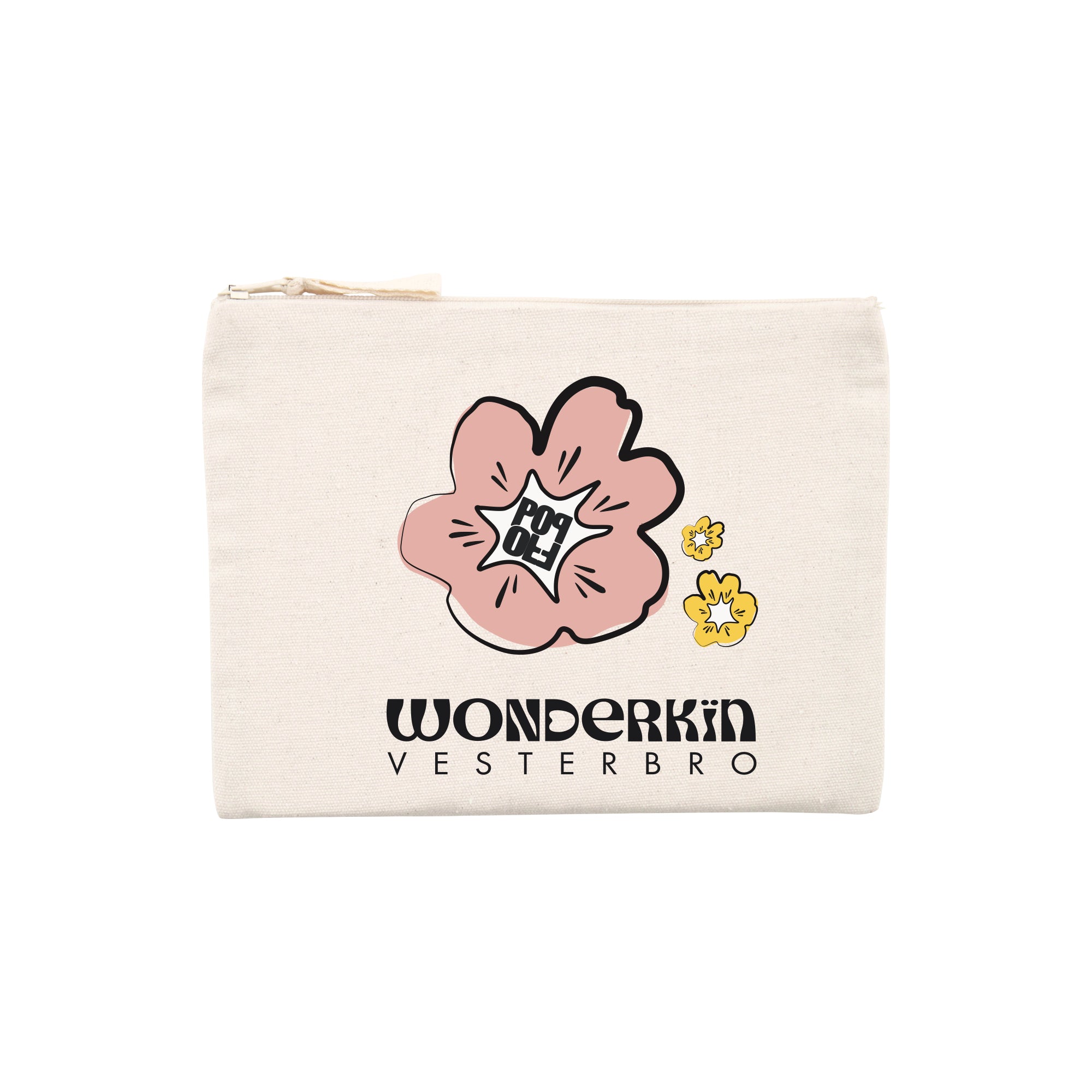 THE POWER POP ZIP POUCH // pink yellow black