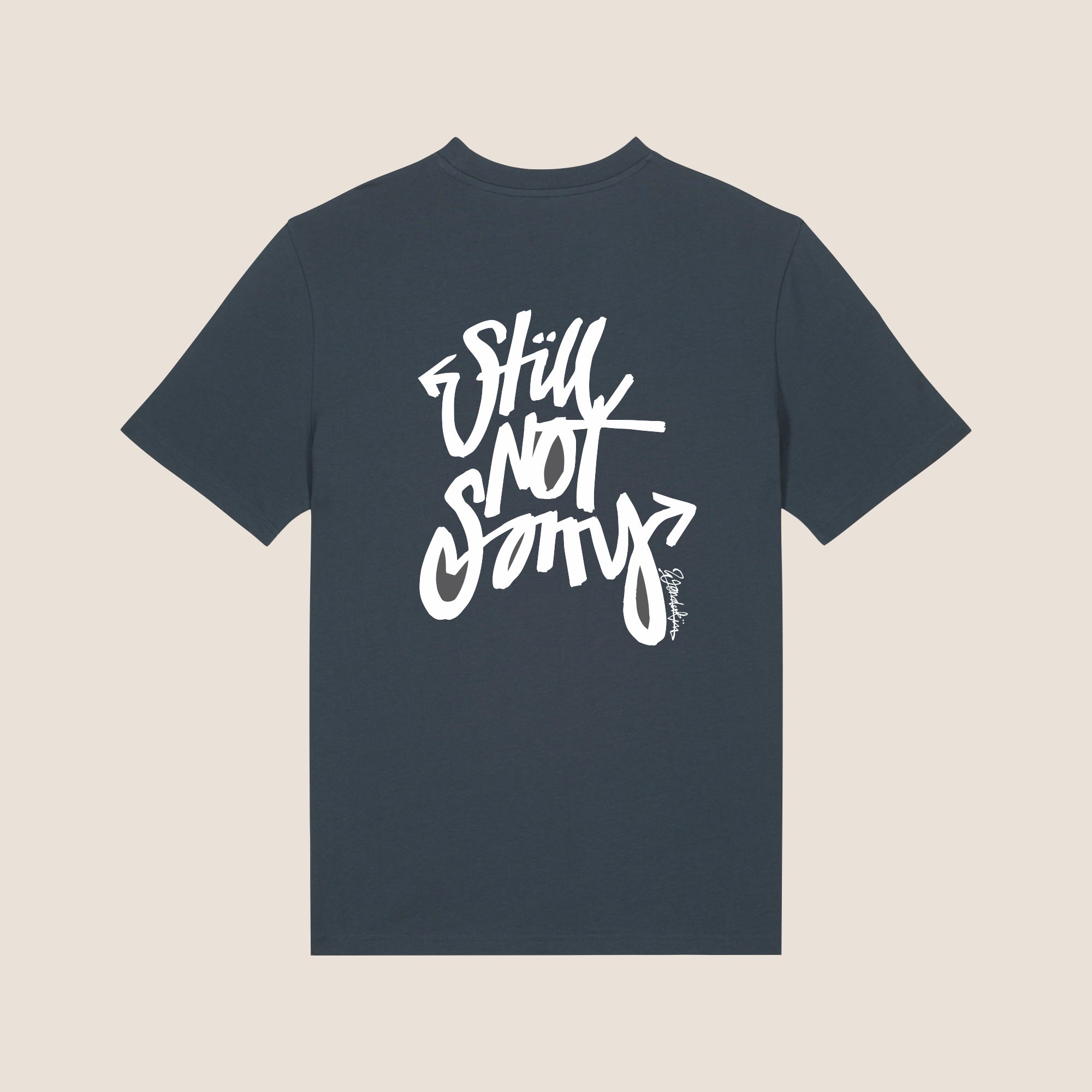 THE POP STILL TEE 180 // india ink & white