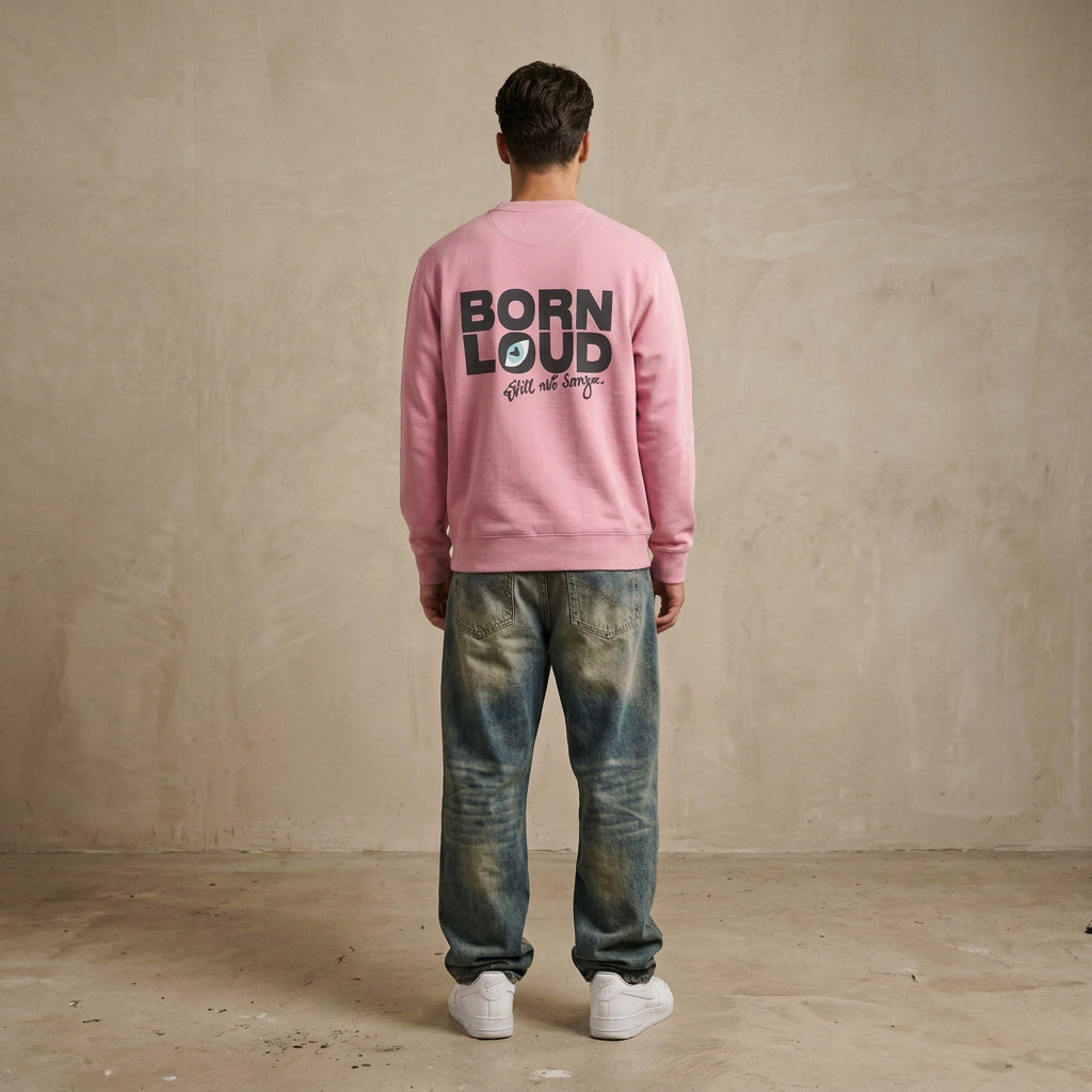 THE BLSNS CREWNECK 350 // liliac dream & faded black
