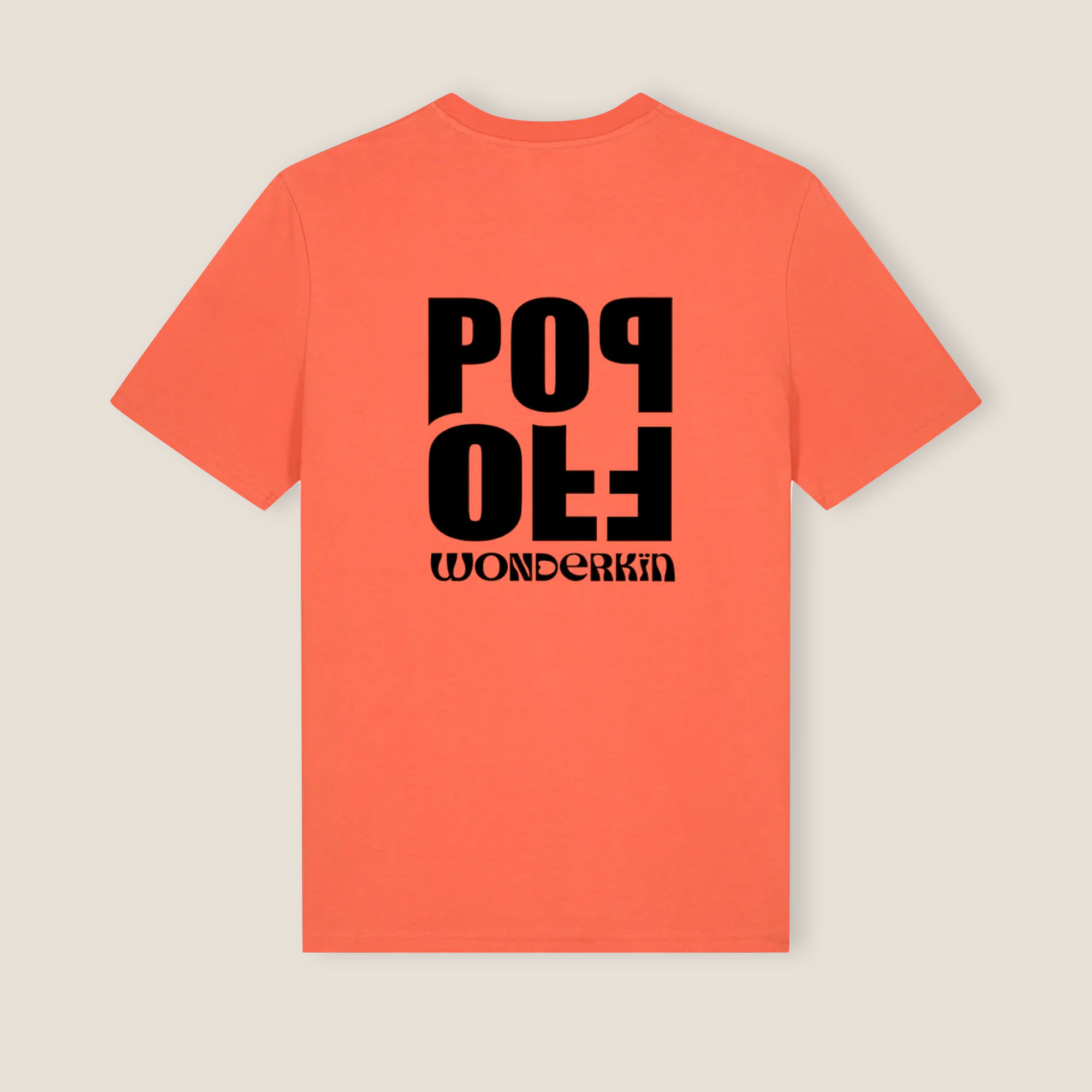 THE POP TEE 180 // orange with black