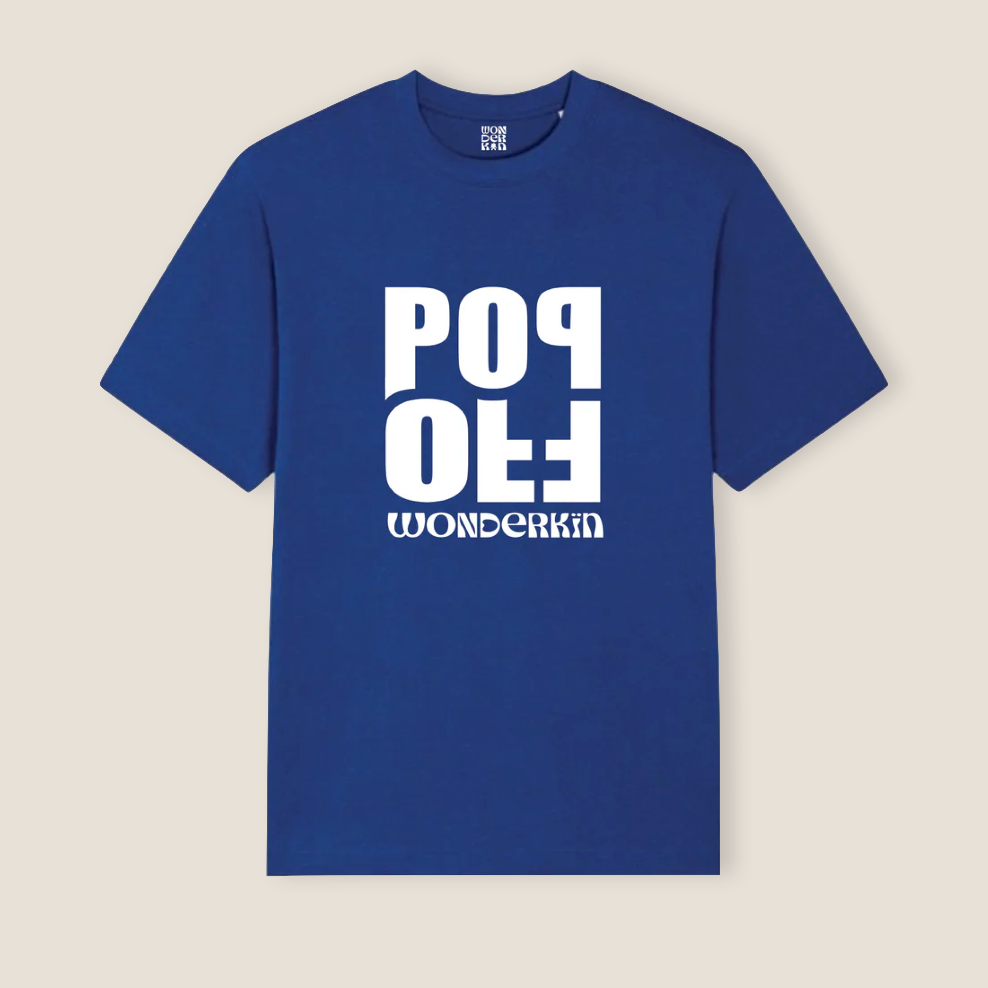 THE POP TEE 240 // workwear blue with white