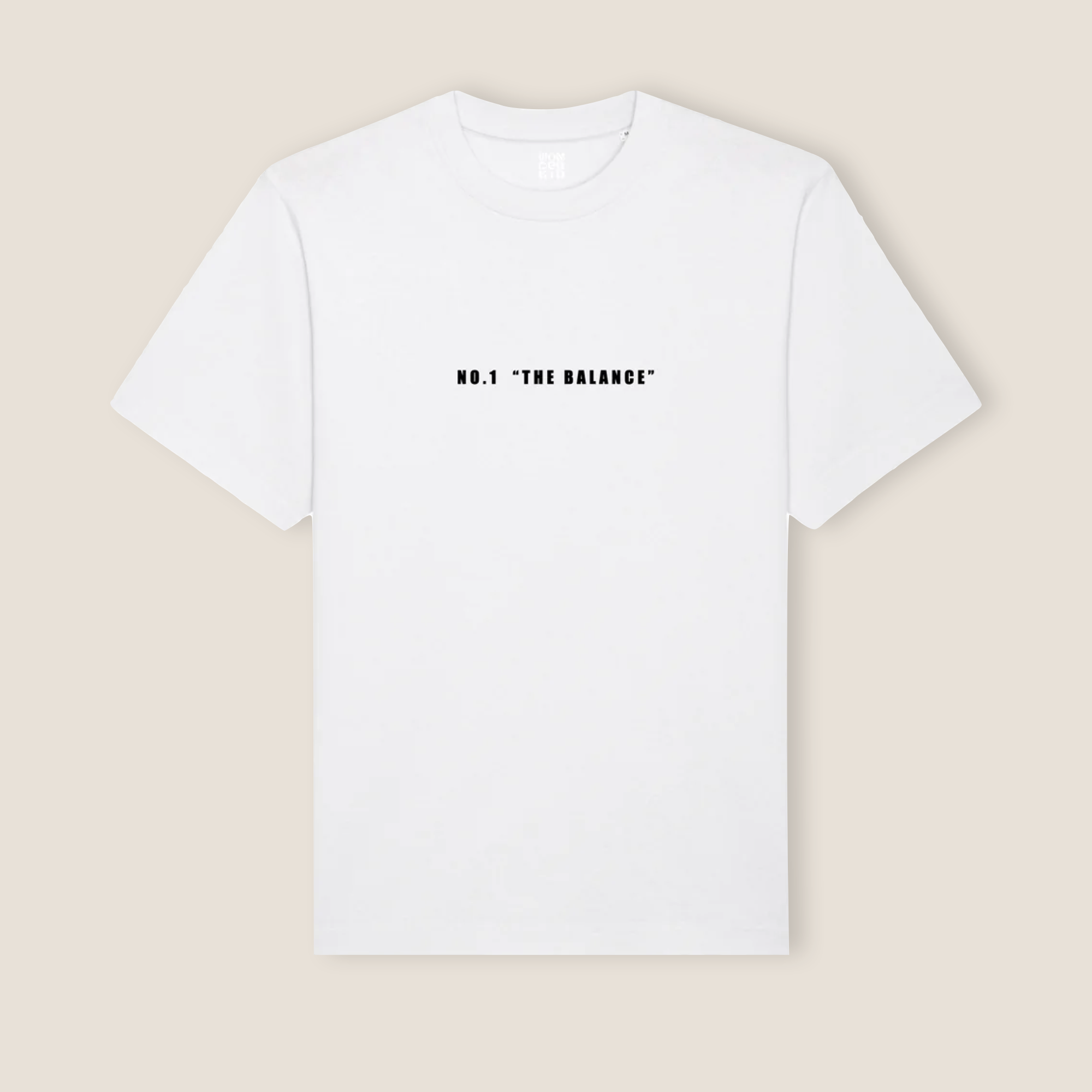 THE POP TEE 240 // white with the balance artwork