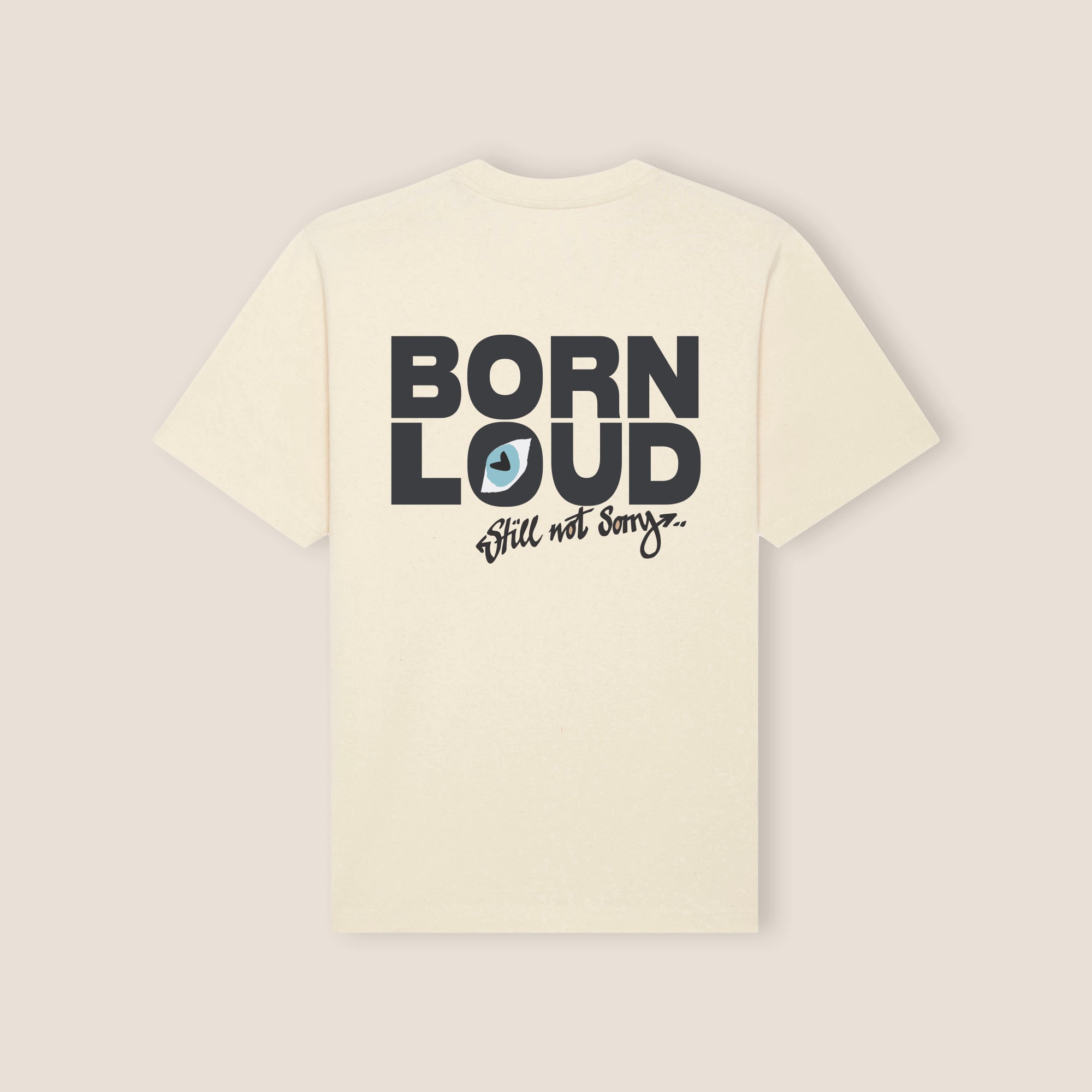 THE SIGNATURE LOUD TEE 240 // off white & faded black