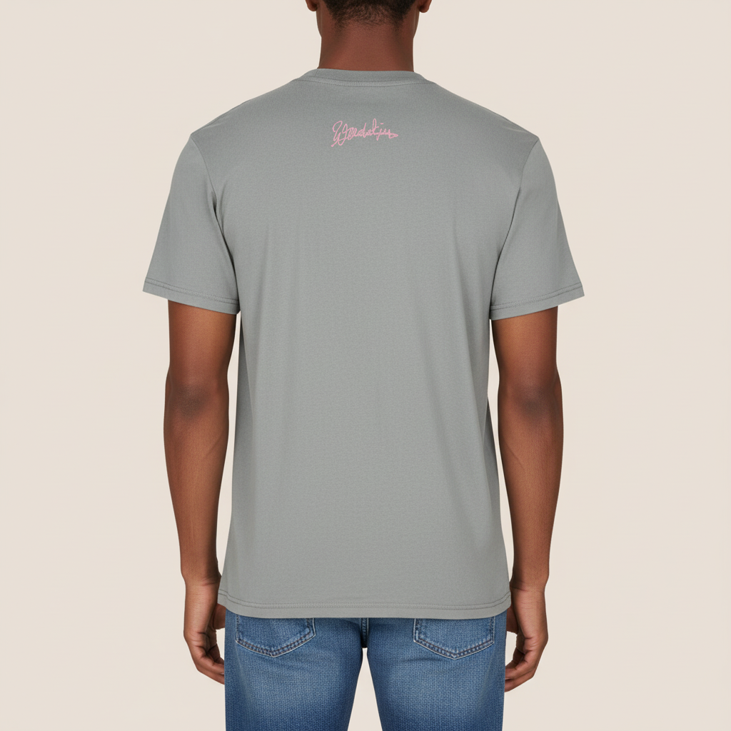 The HANDS ON TEE 155 // misty grey & pink