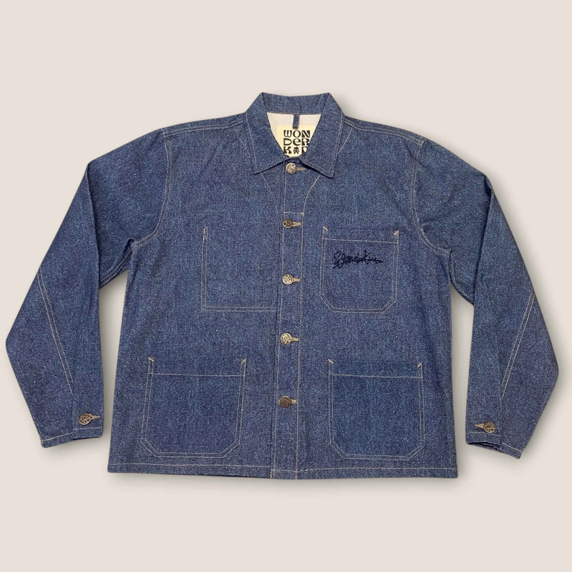 THE POP WORK JACKET // Denim Print