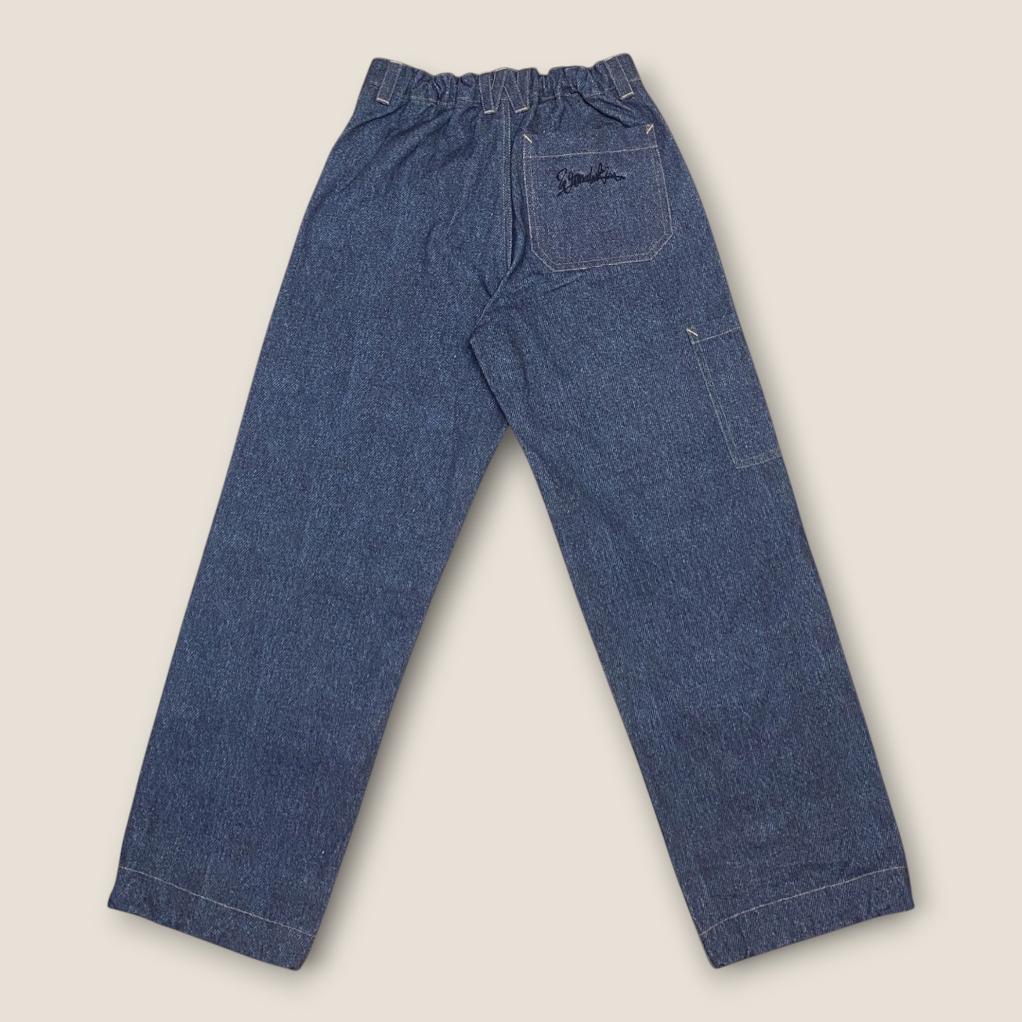 THE POP WORK PANT // Denim Print