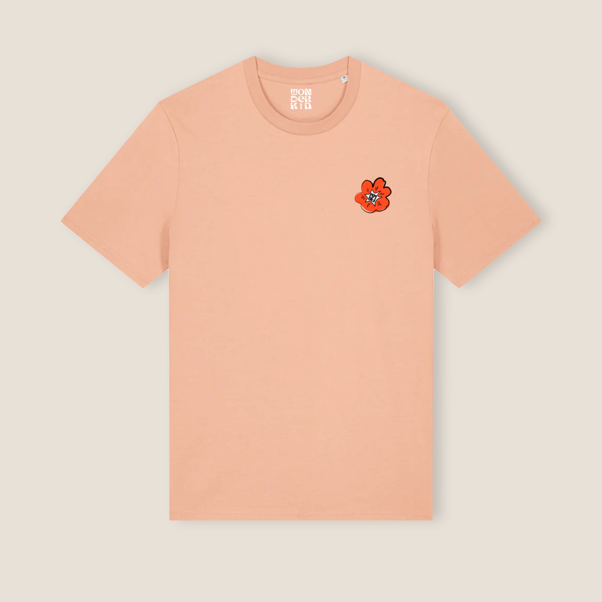 THE POWER POP TEE 180 // peach orange