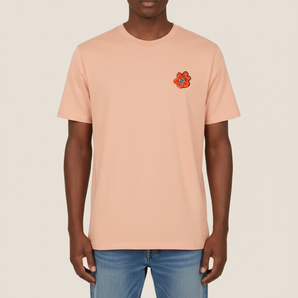 THE POWER POP TEE 180 // peach orange
