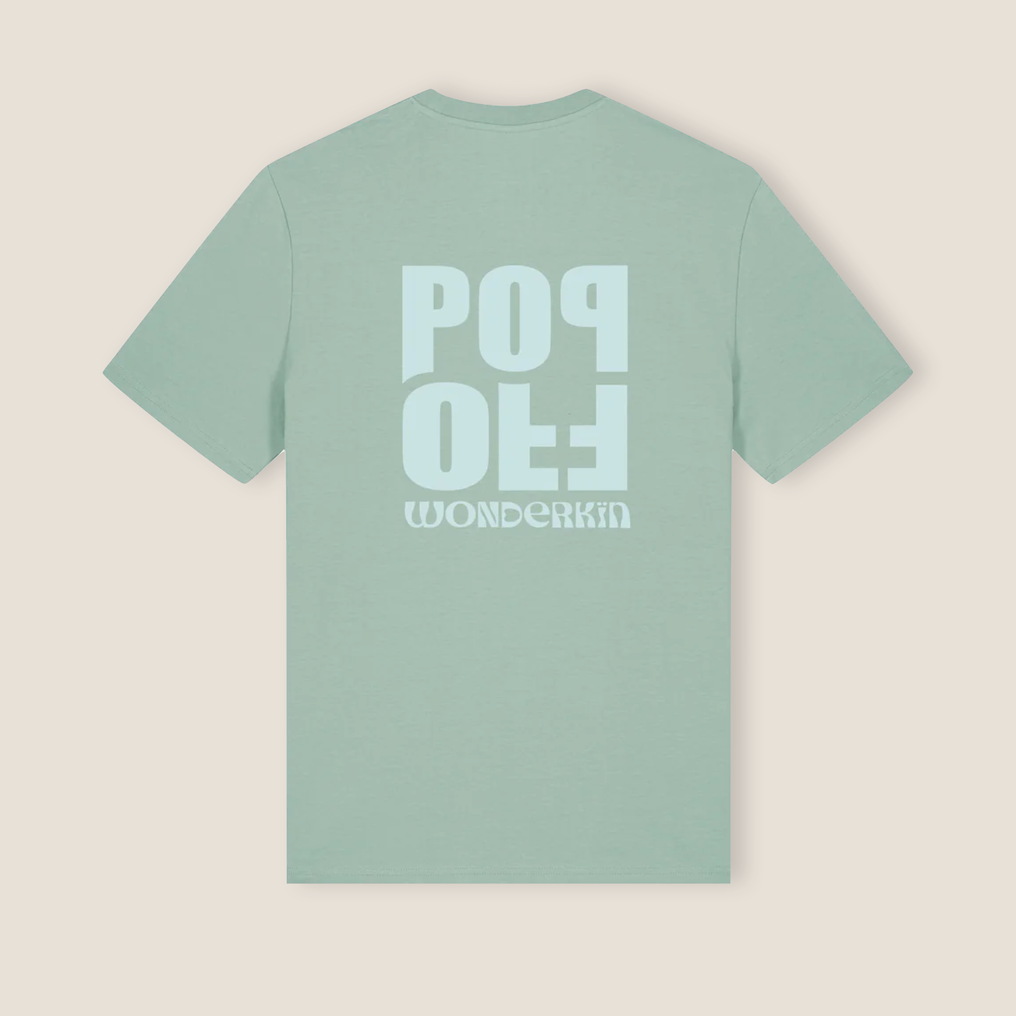 THE POP TEE 180 // aloe with light blue