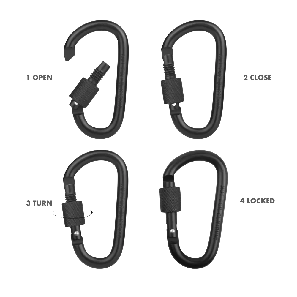 THE CARABINER // black/black