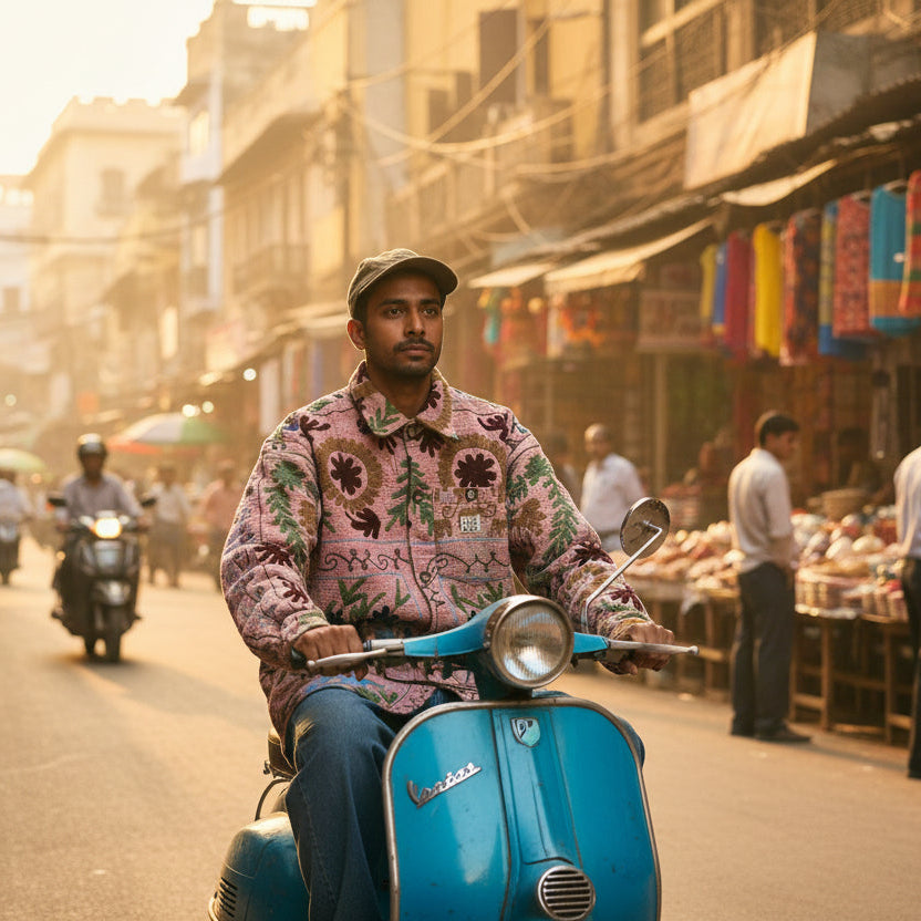 THE LONG KANTHA CHORE JACKET // #202 - ONE of ONE