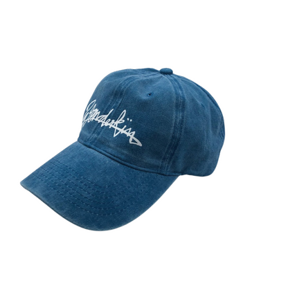 THE POP VINTAGE STREET LOGO CAP // blue & white