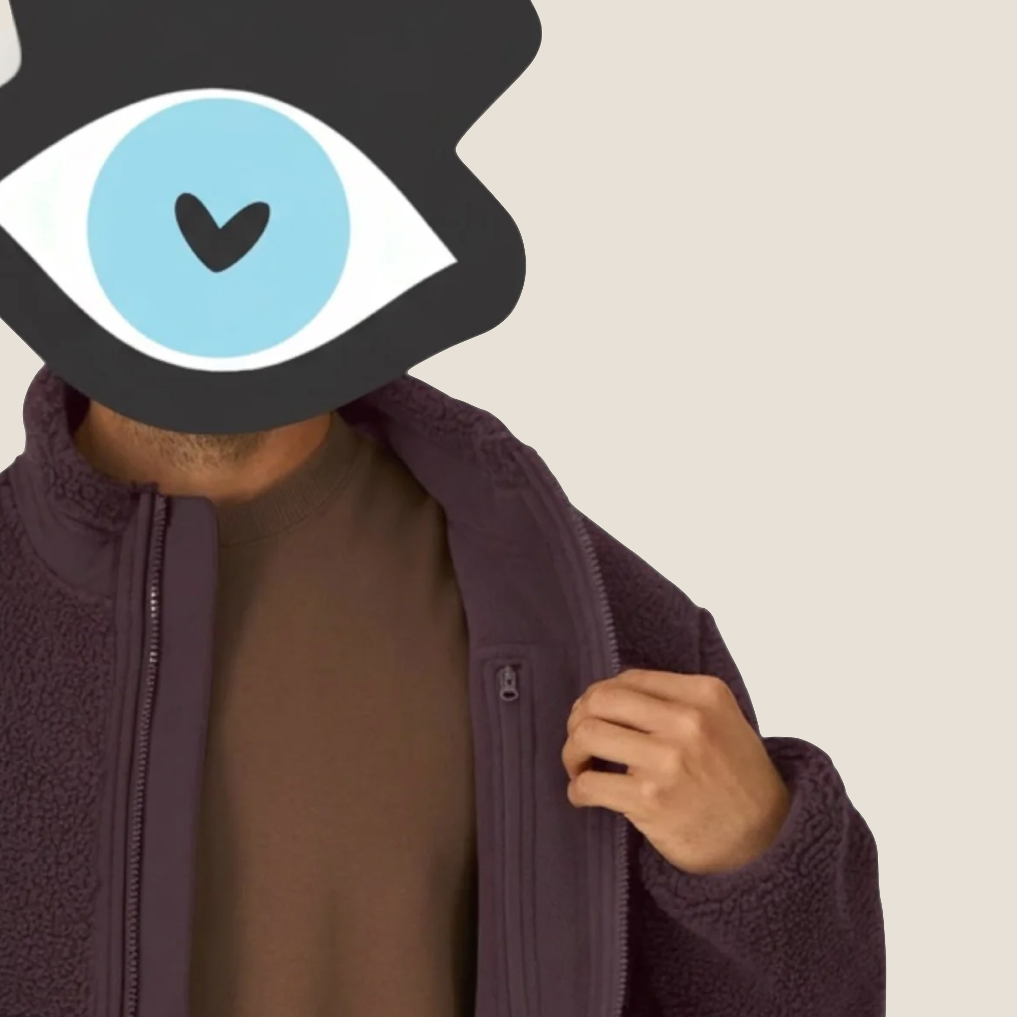 THE POP-SEE FLEECE JACKET // eggplant brown