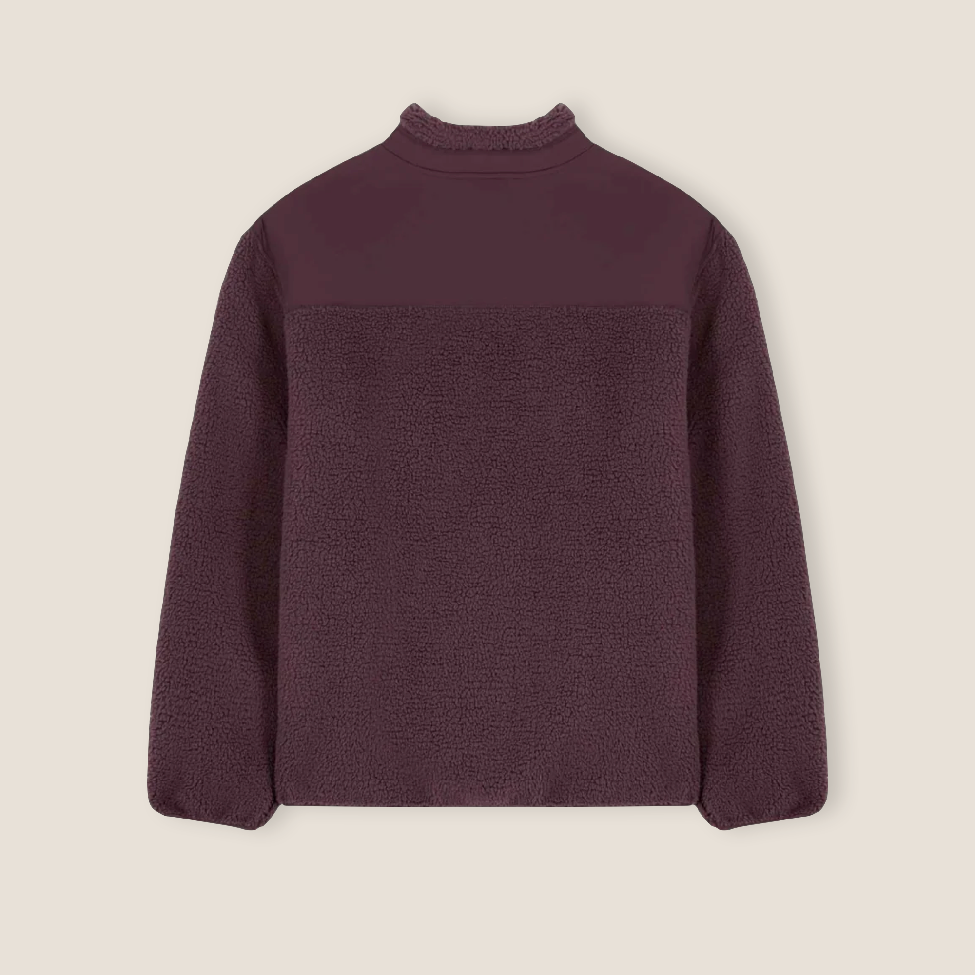 THE POP-SEE FLEECE JACKET // eggplant brown