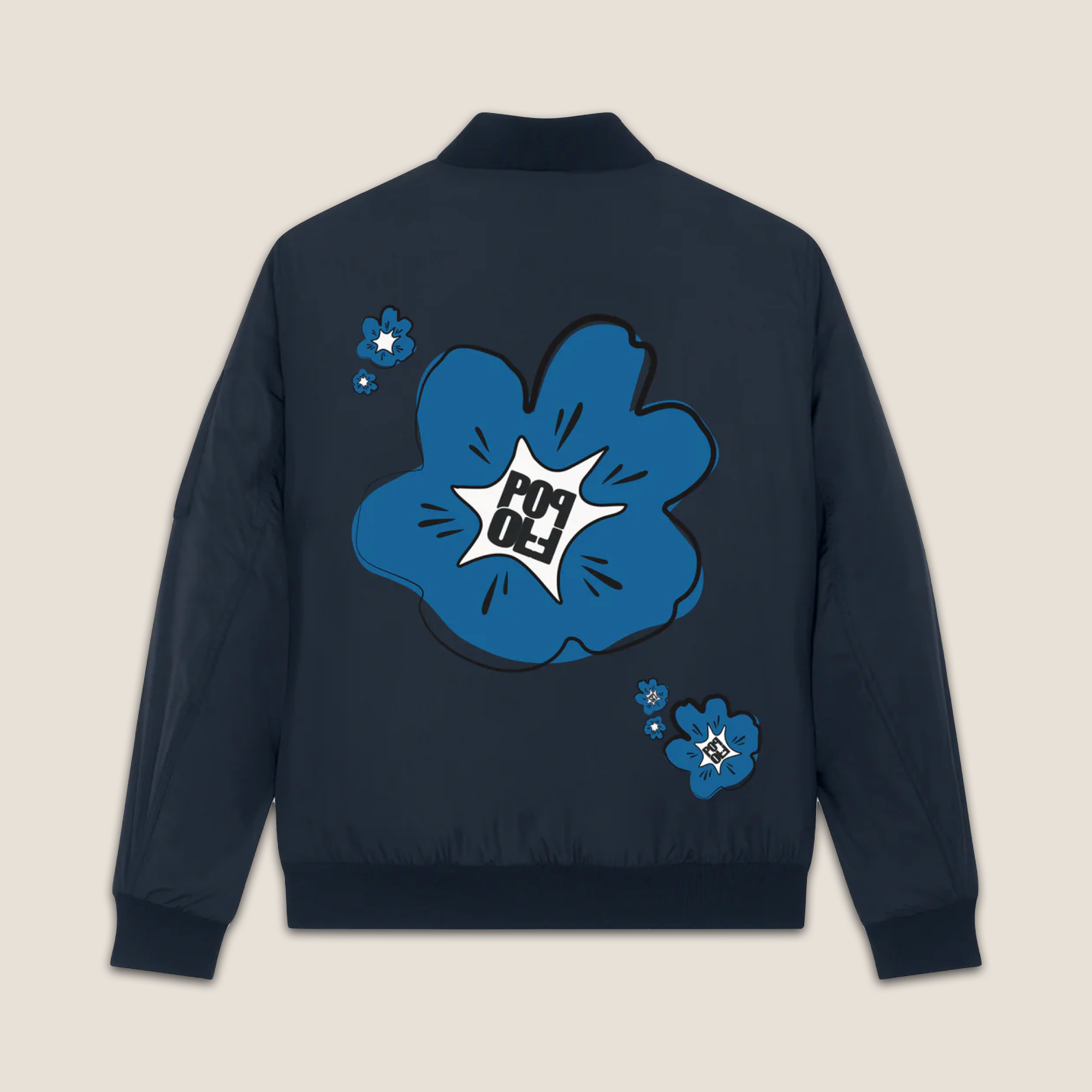 THE POWER POP BOMBER JACKET // midnight & blue