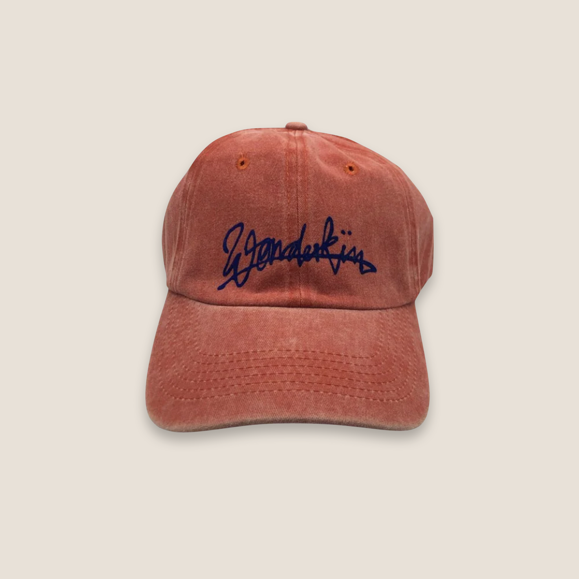 THE POP VINTAGE STREET LOGO CAP // orange & black