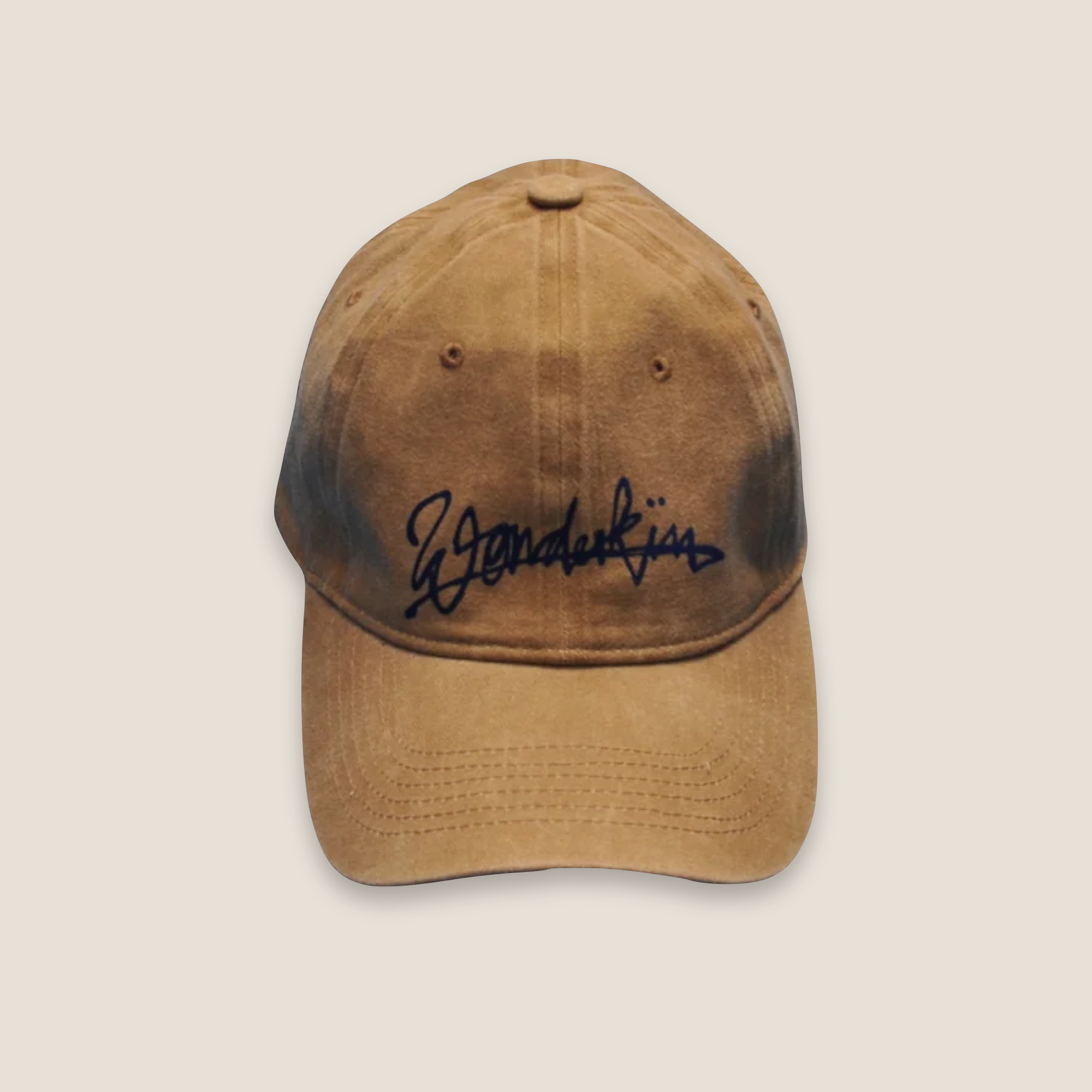 THE POP VINTAGE STREET LOGO CAP // brown & black