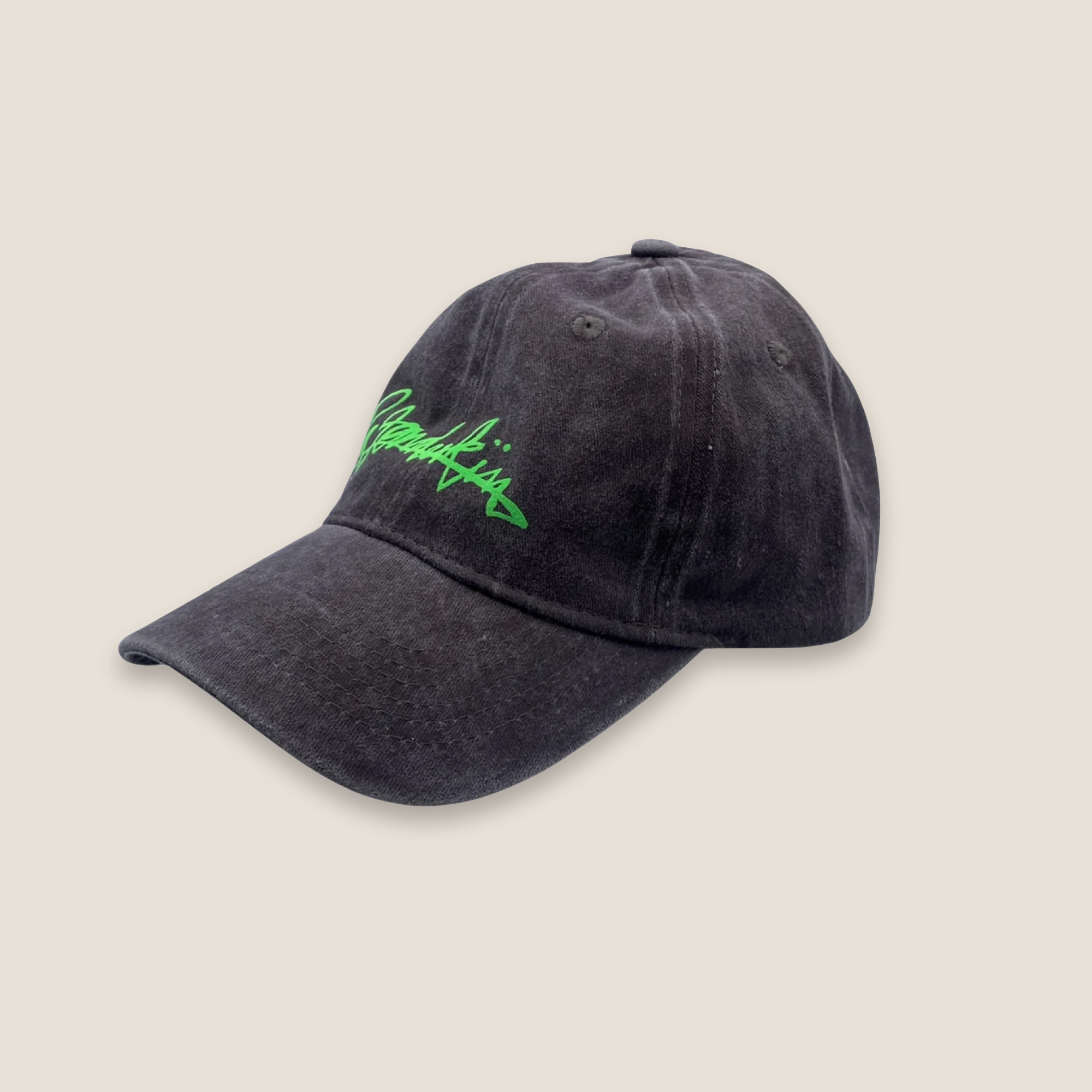 THE POP VINTAGE STREET LOGO CAP // BROWN & Green